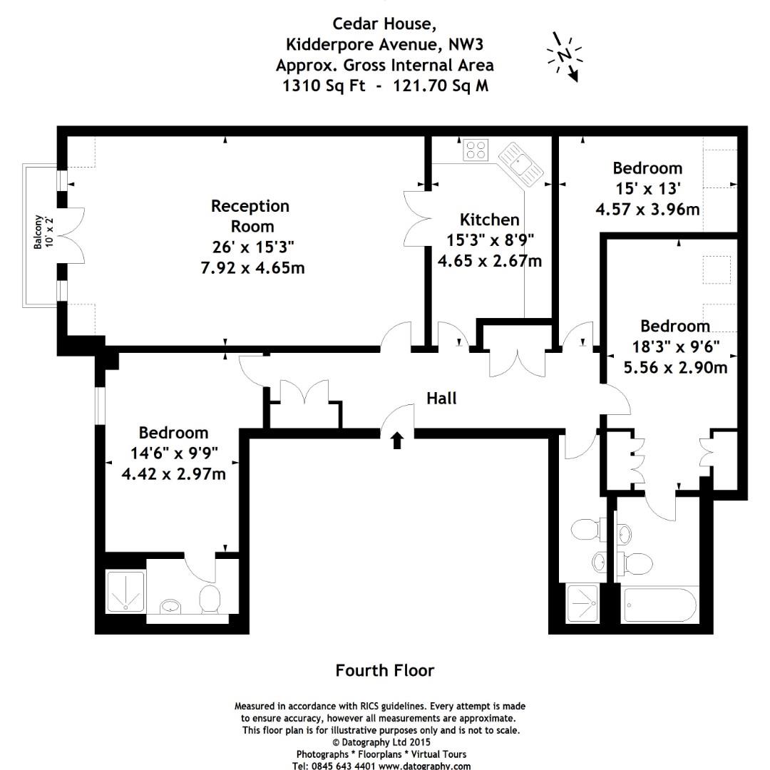 Flat 39 Westfield, 15, Kidderpore Avenue, London floorplan