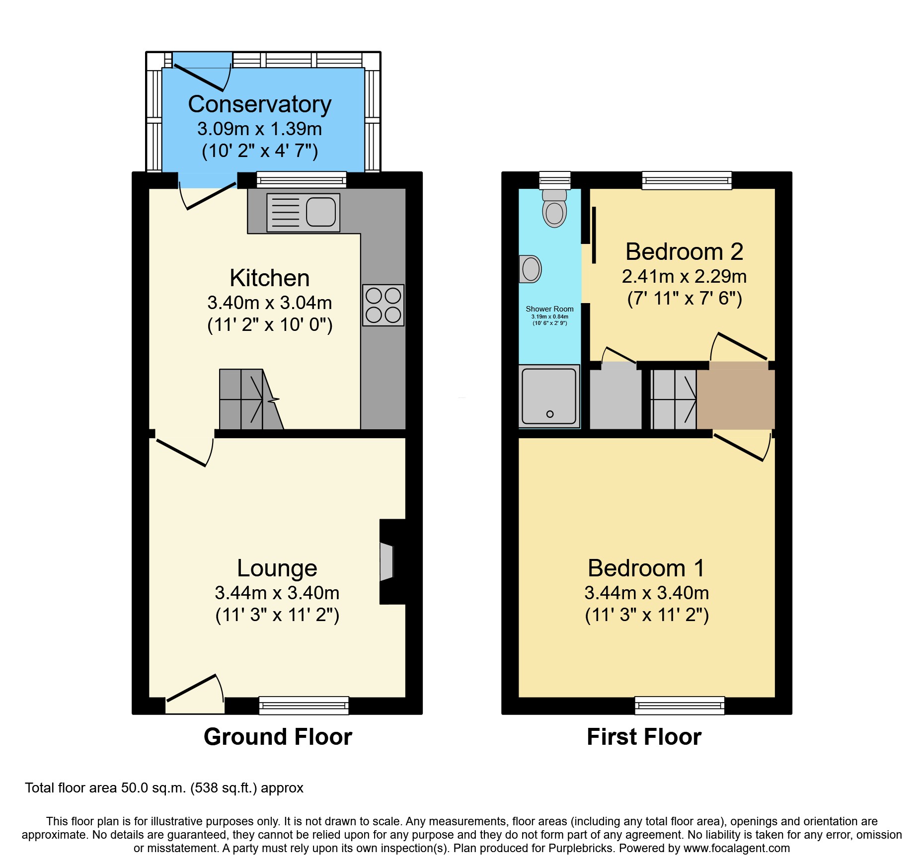 4, St Georgeâ€™s terrace, Rawcliffe floorplan