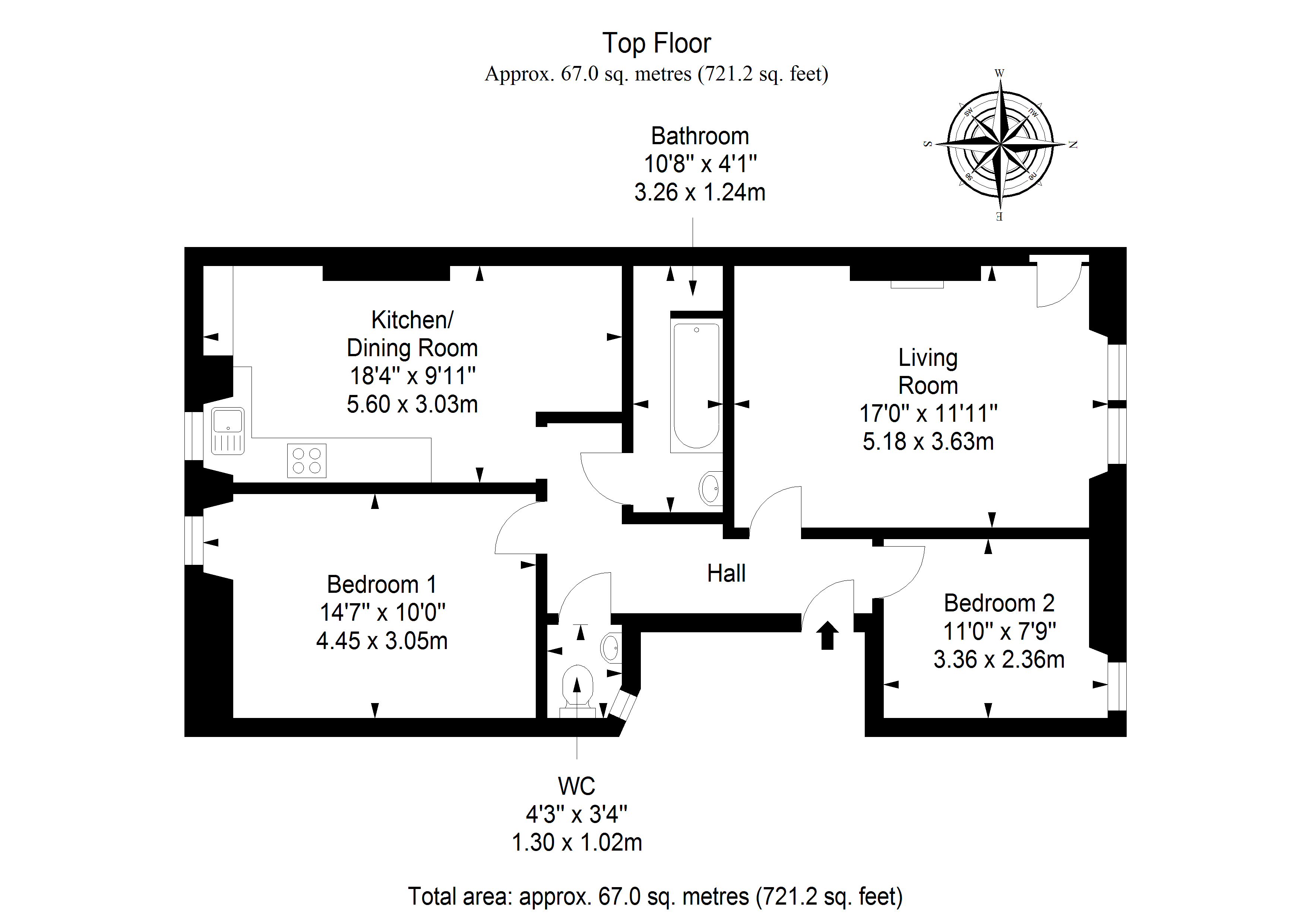 12 (3F2) Montague Street, Newington EH8, 2 bedroom flat for sale