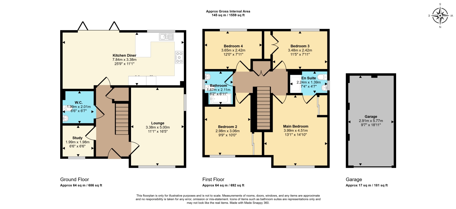 7, Abraham Way, Witney floorplan