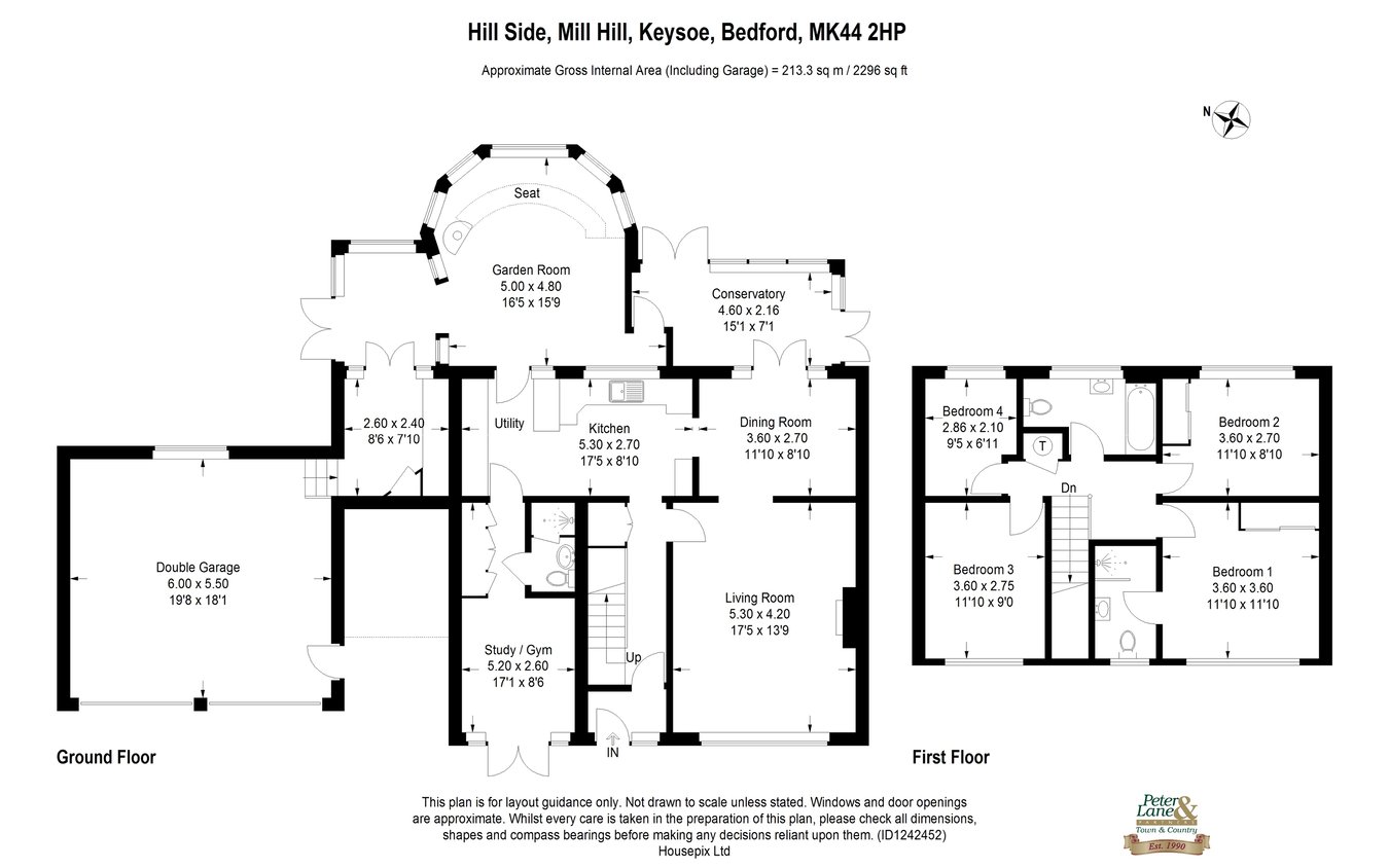 Hillside, Mill Hill, Keysoe floorplan