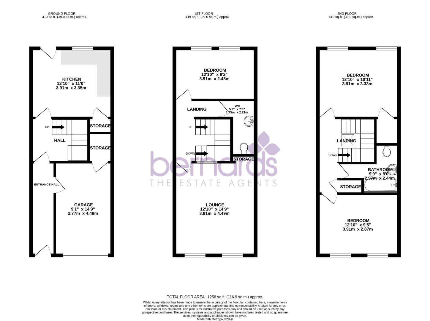 8, Hercules Street, Portsmouth floorplan