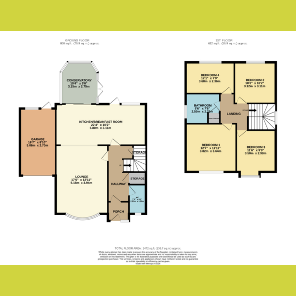 504, Ashingdon Road, Rochford floorplan