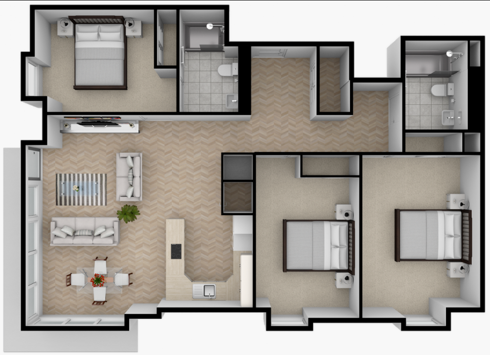L22, The Green Rooms, Leader House, Manchester floorplan