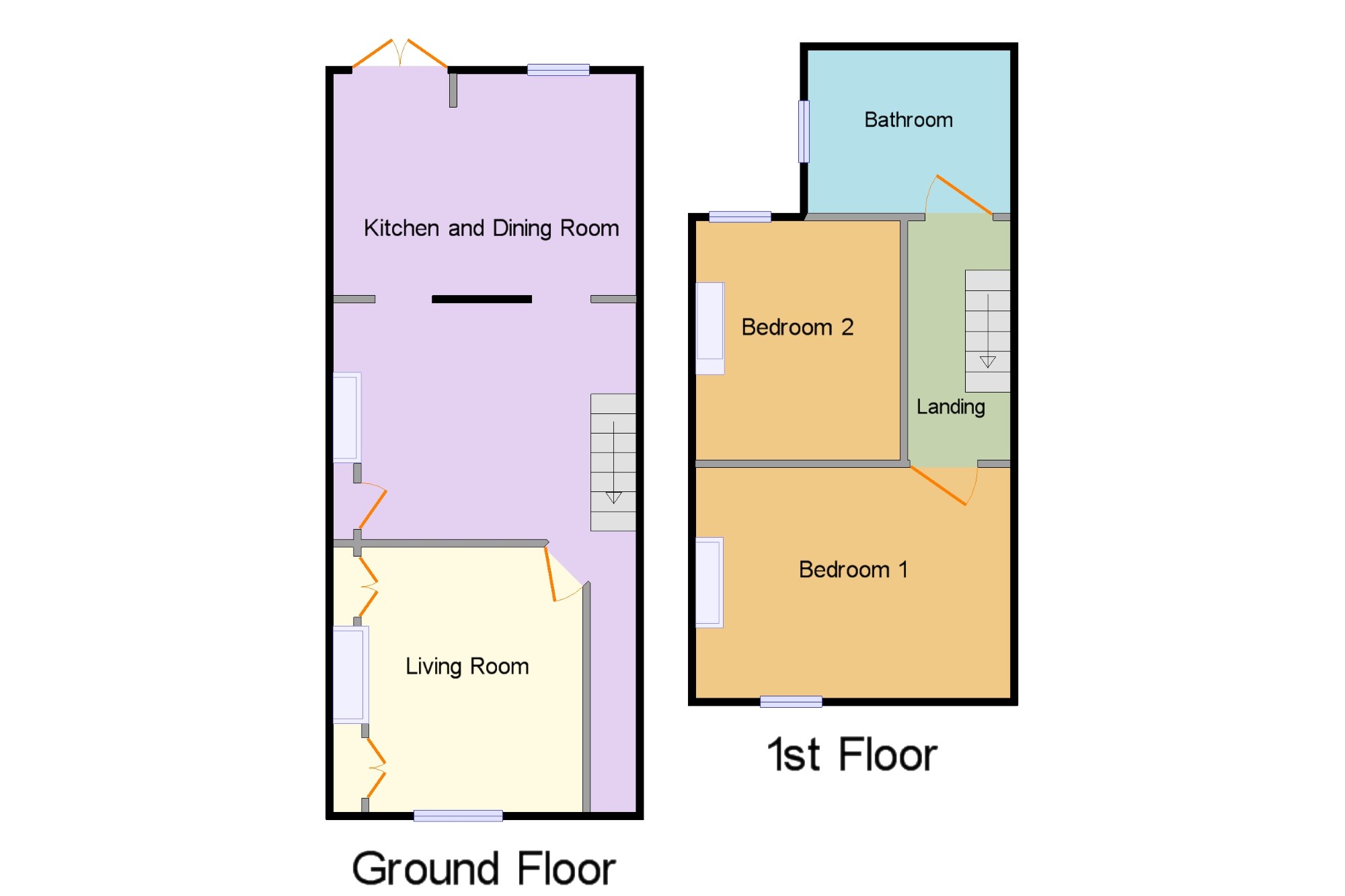 2 Bedrooms Terraced house for sale in Swiftsden Cottages, London Road, Hurst Green, Etchingham TN19