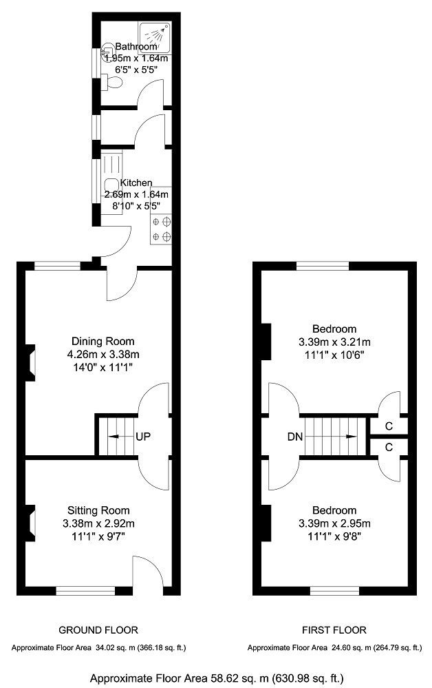 Kensington Street, South Bank, York YO23, 2 bedroom terraced house for
