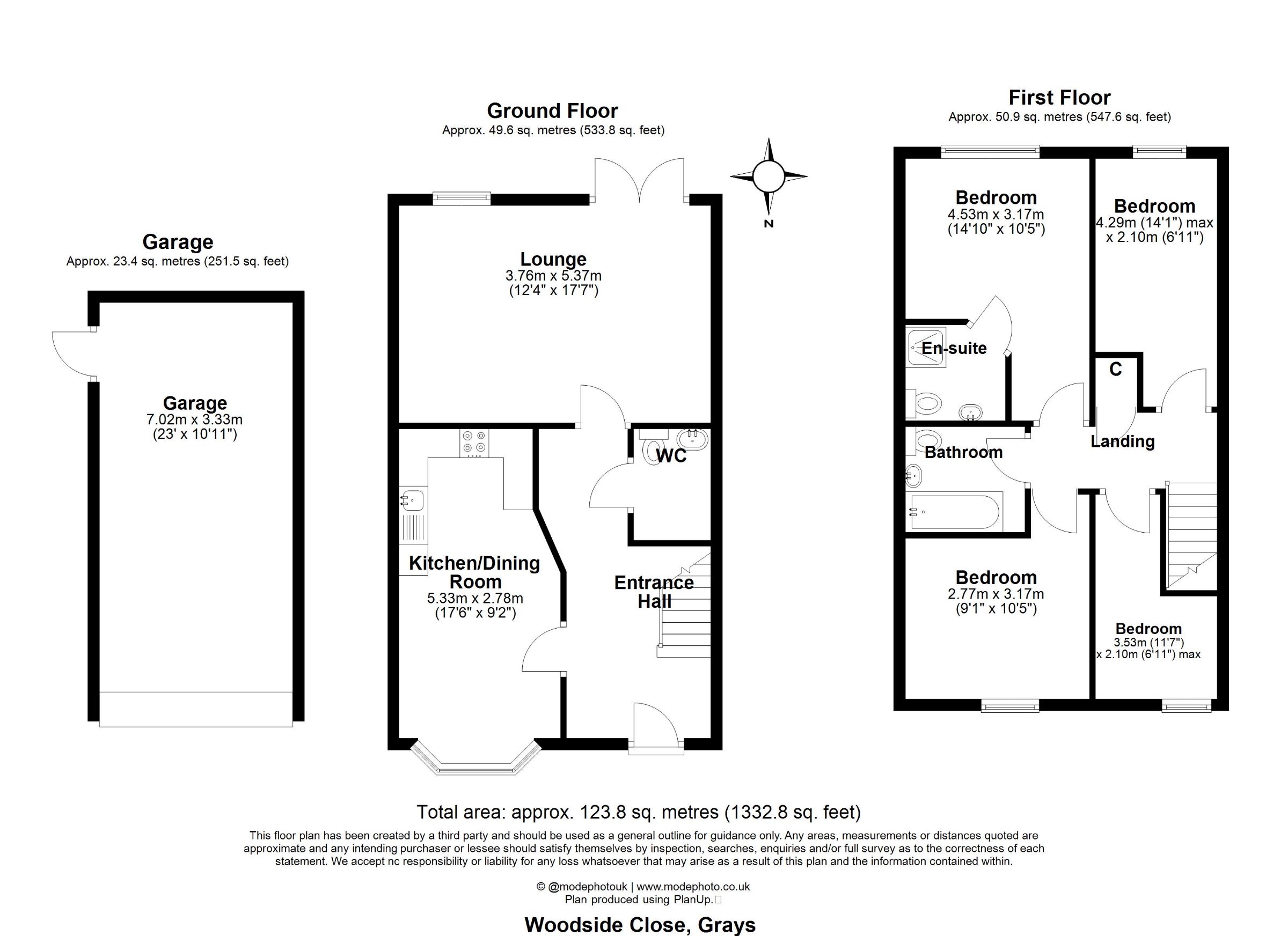 16 Woodside Close, Grays floorplan