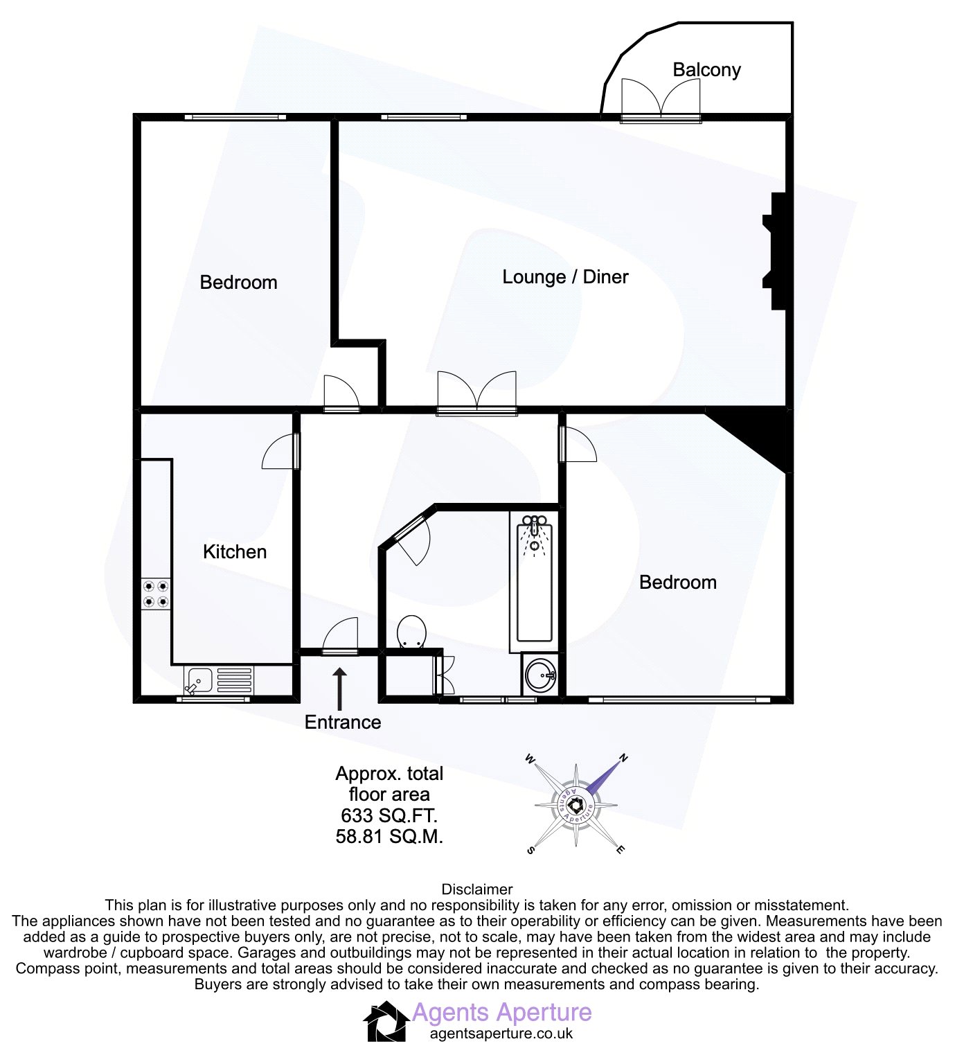 11, Byron Mansions, Upminster floorplan