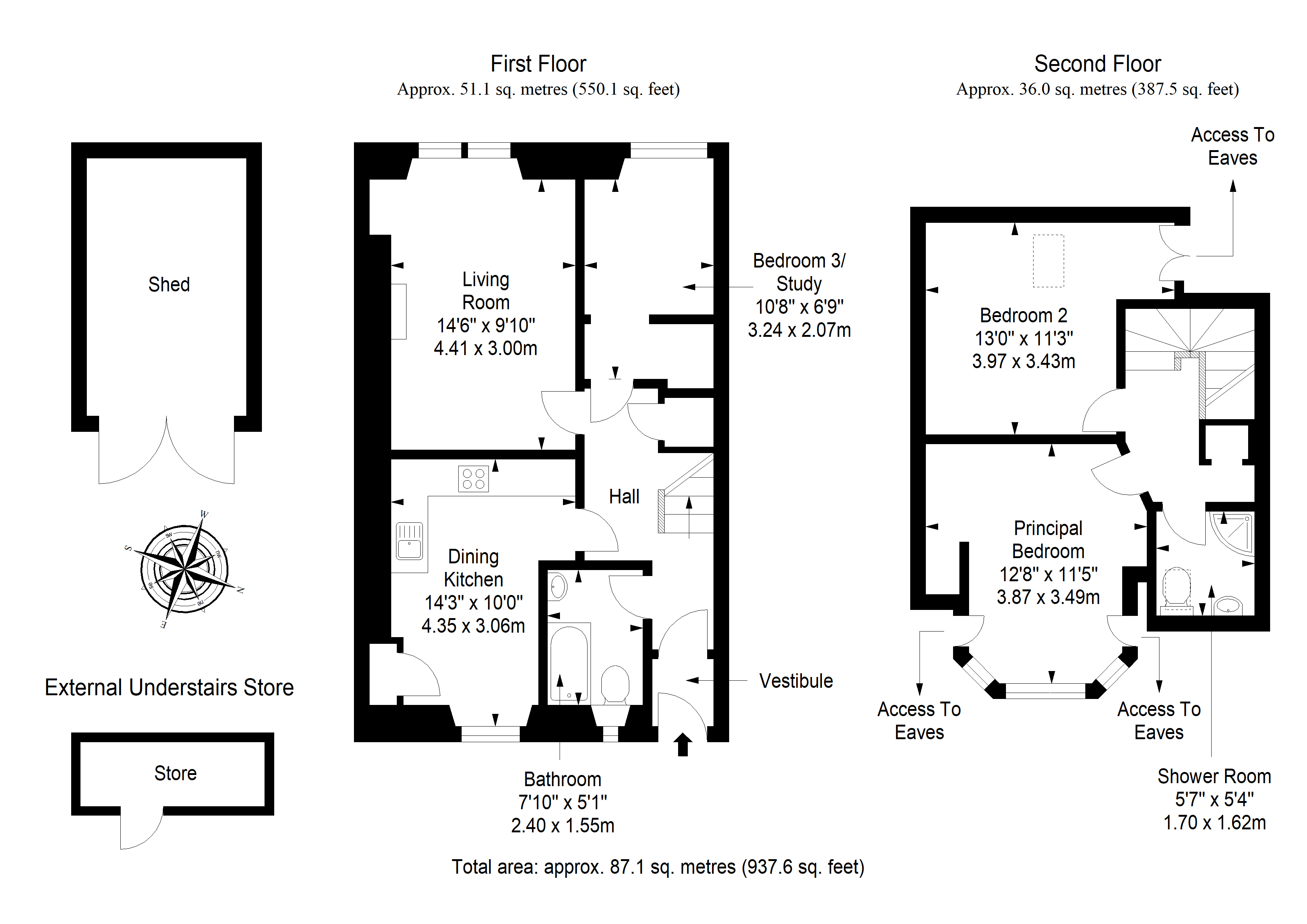 10a, Cross Street, Peebles floorplan