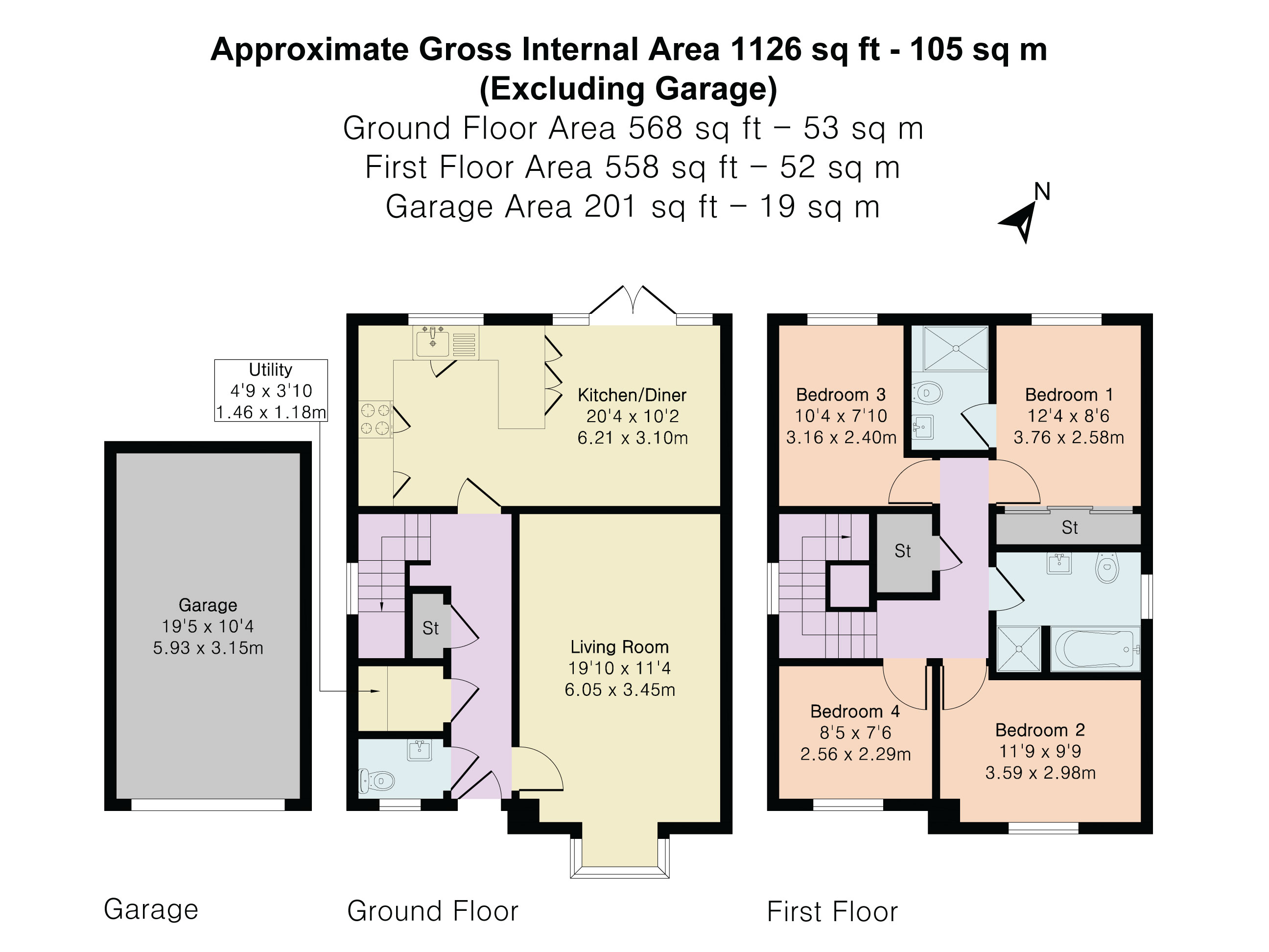 72, Lomas Way, Congleton floorplan