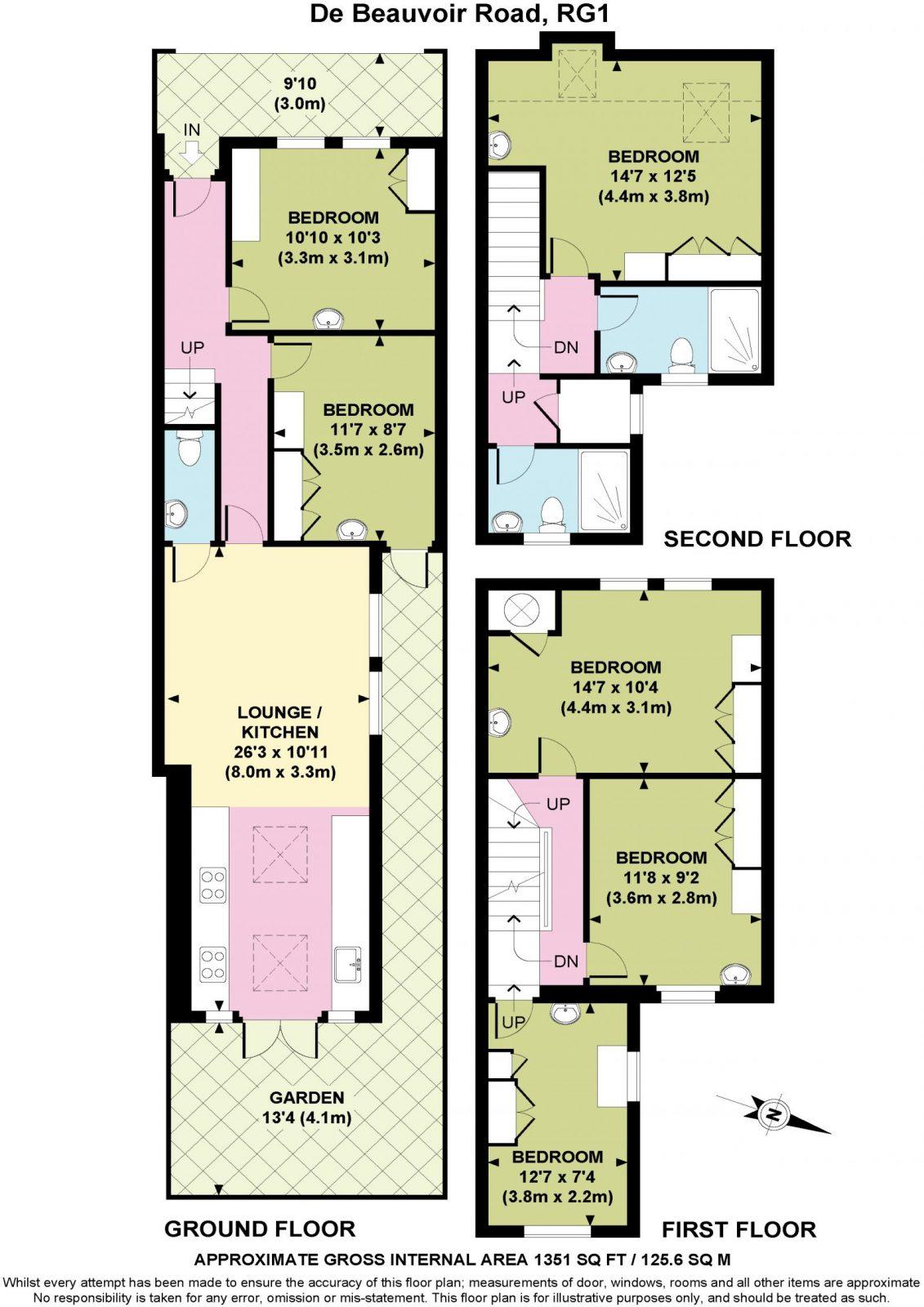 De Beauvoir Road, Reading floorplan