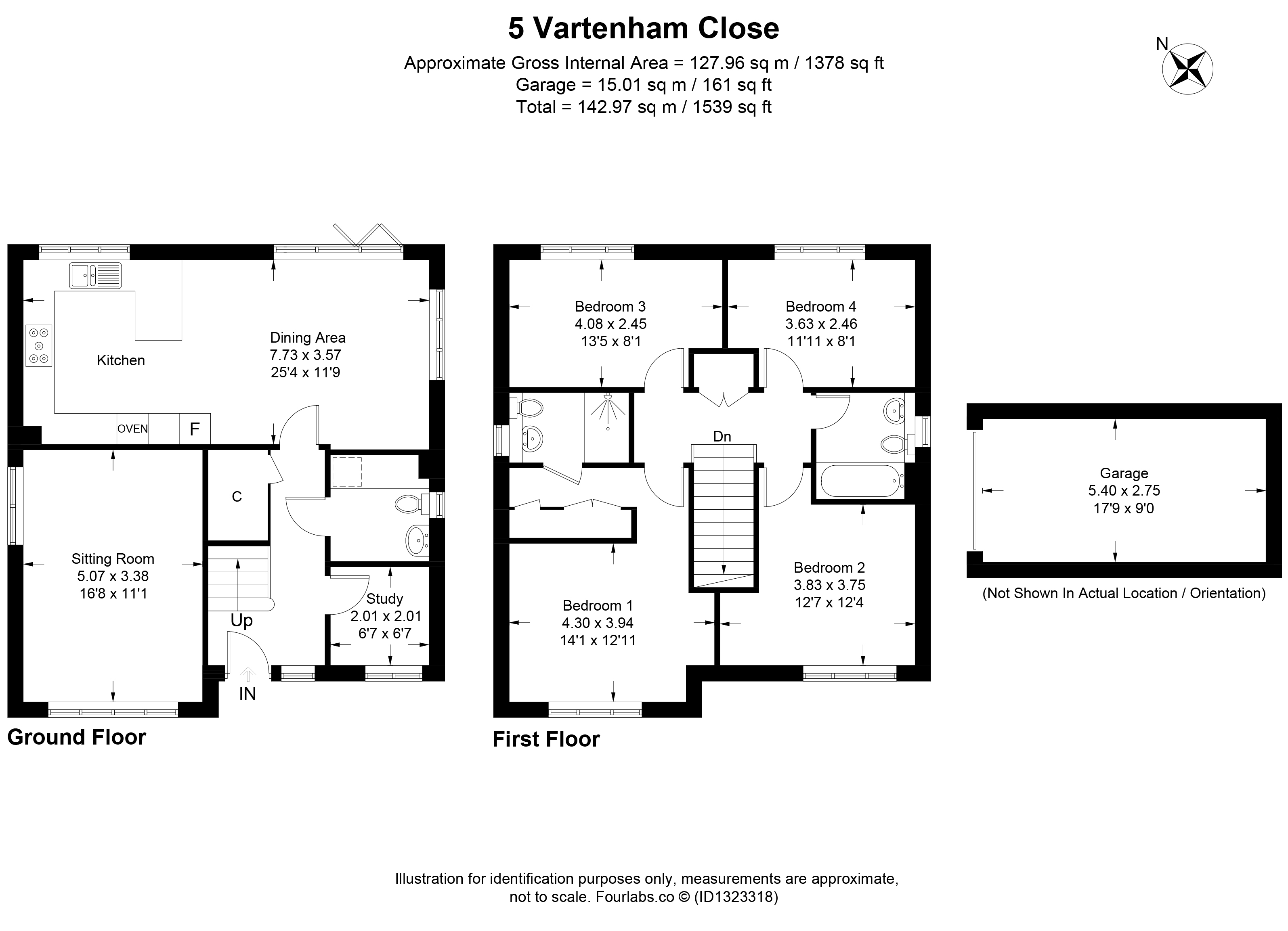 5, Vartenham Close, Sherborne floorplan
