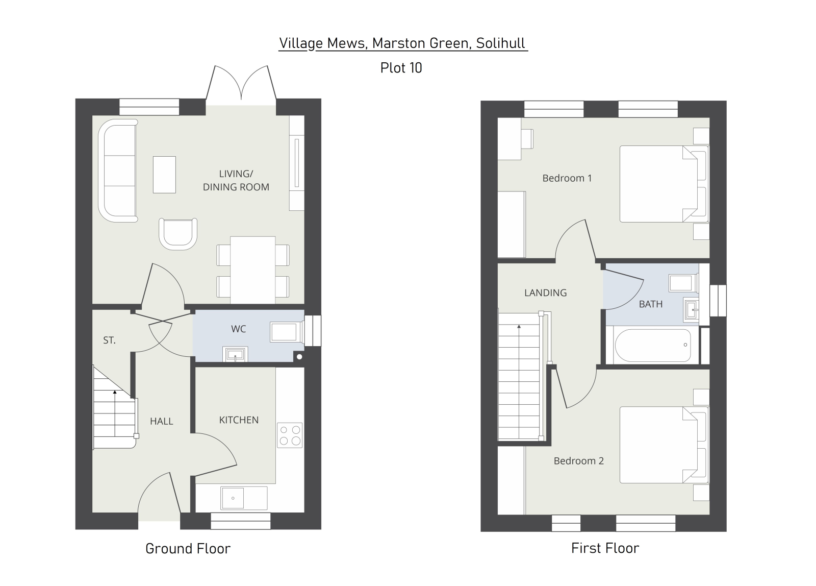 4 Village Mews, Marston Green, Birmingham floorplan