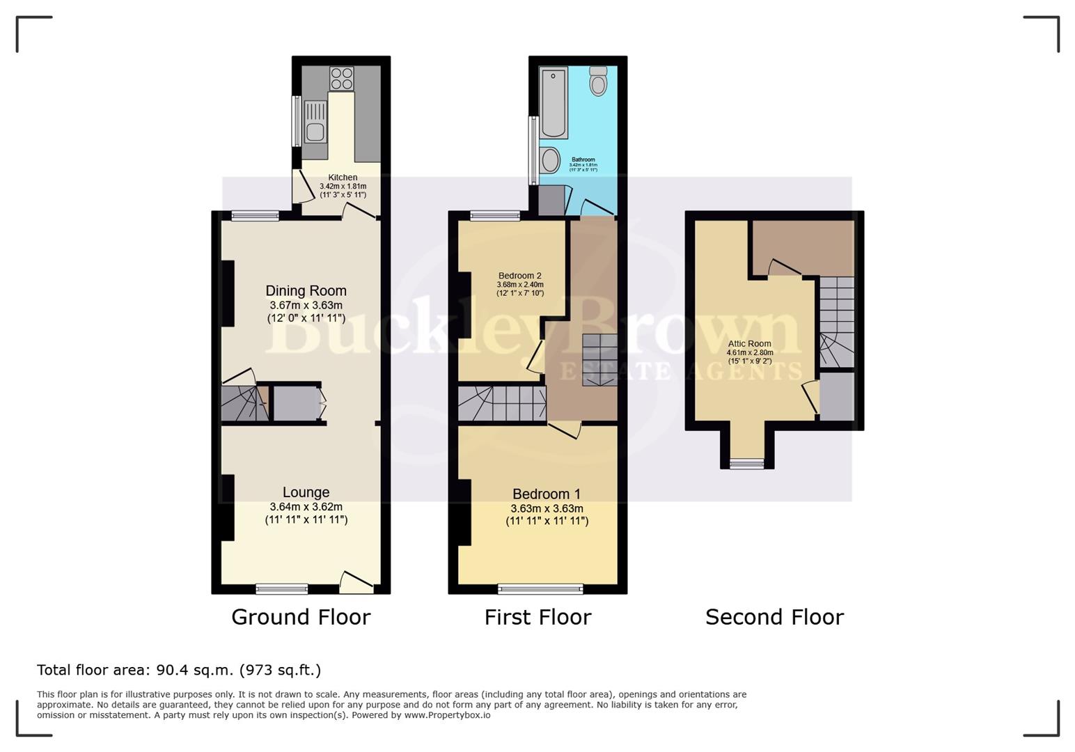 5, Spencer Street, Chesterfield floorplan