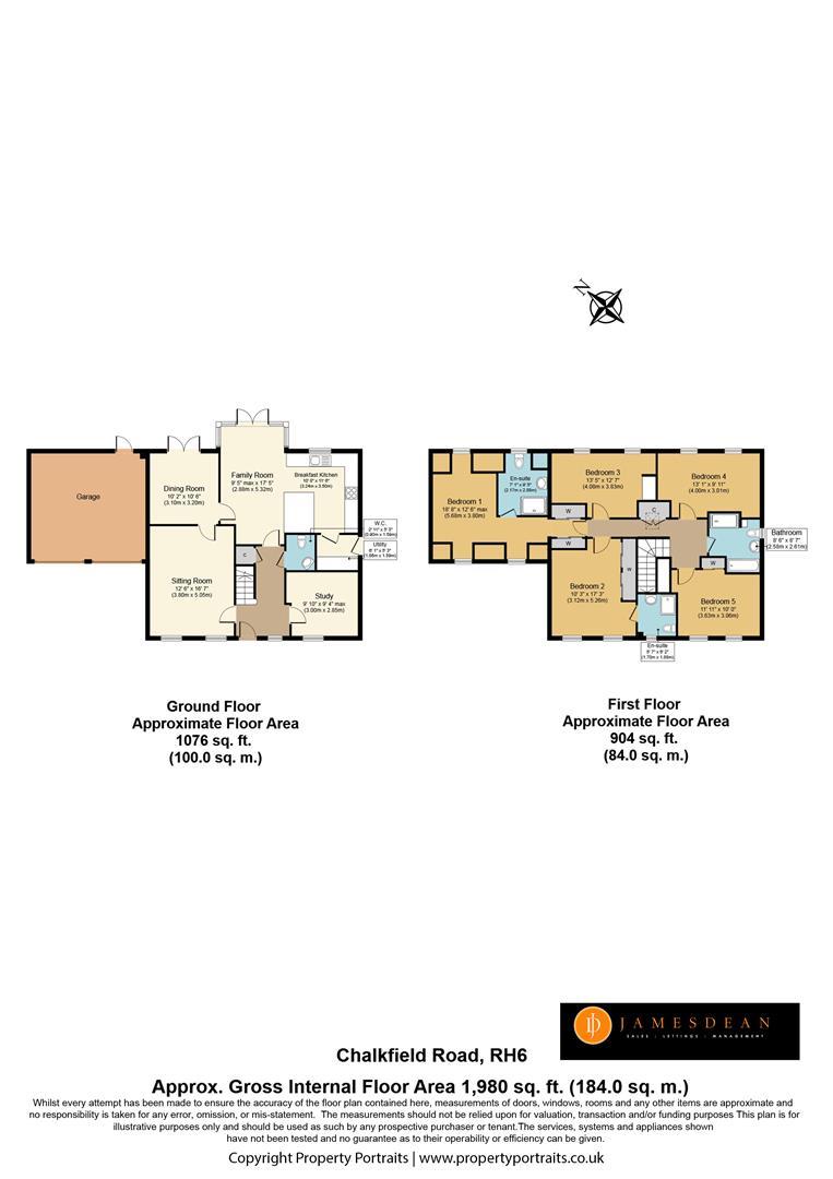 13, Chalkfield Road, Horley floorplan