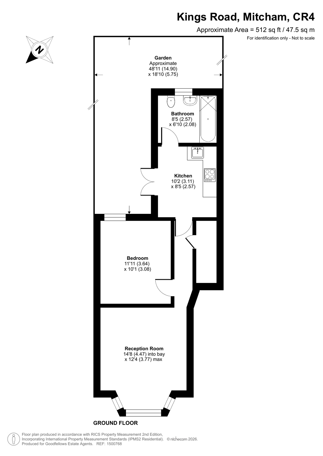 3, Kings Road, Mitcham floorplan