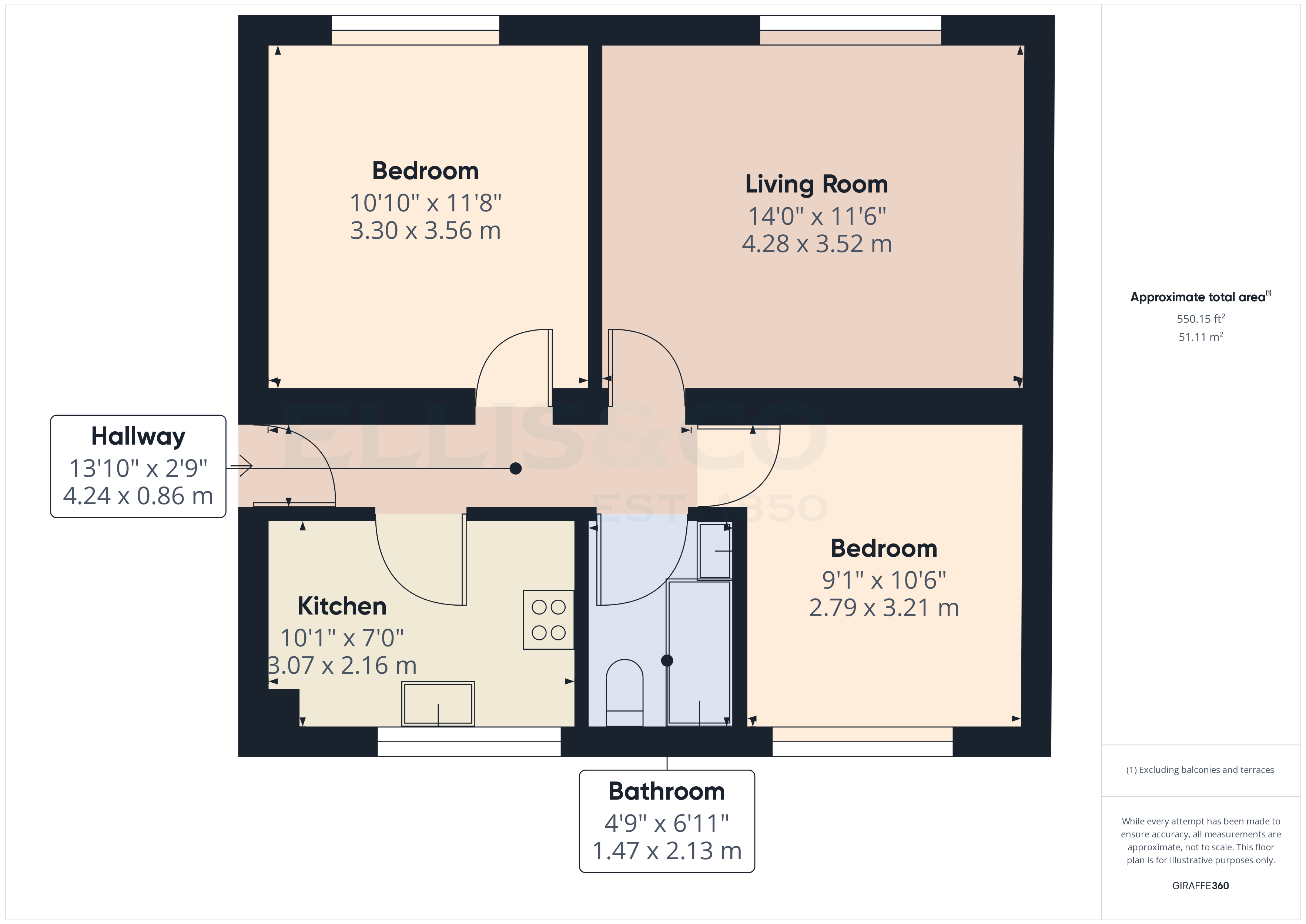 9, Hythe Close, Tunbridge Wells floorplan