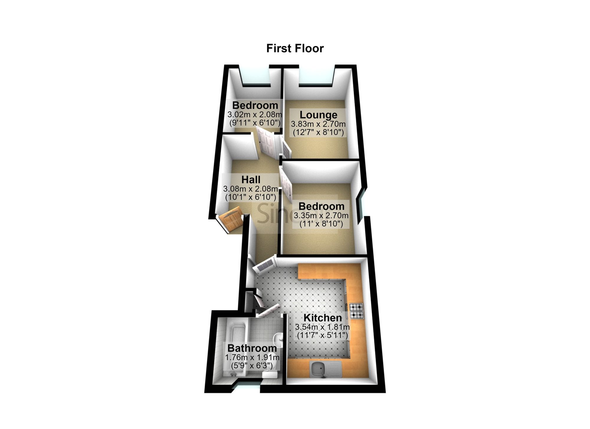 14b King Street, Loughborough floorplan