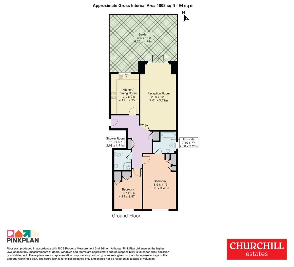 12, Grosvenor Heights, North Chingford floorplan