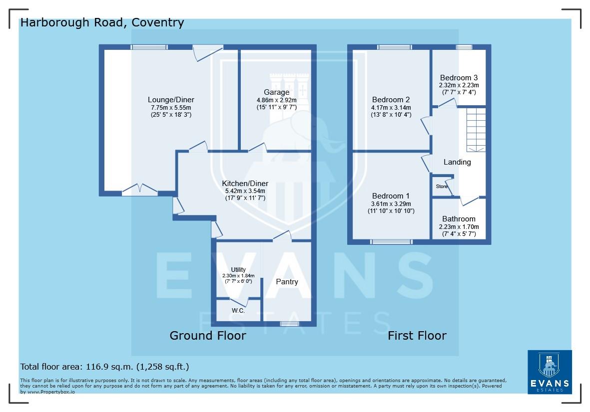 25, Harborough Road, Coventry floorplan