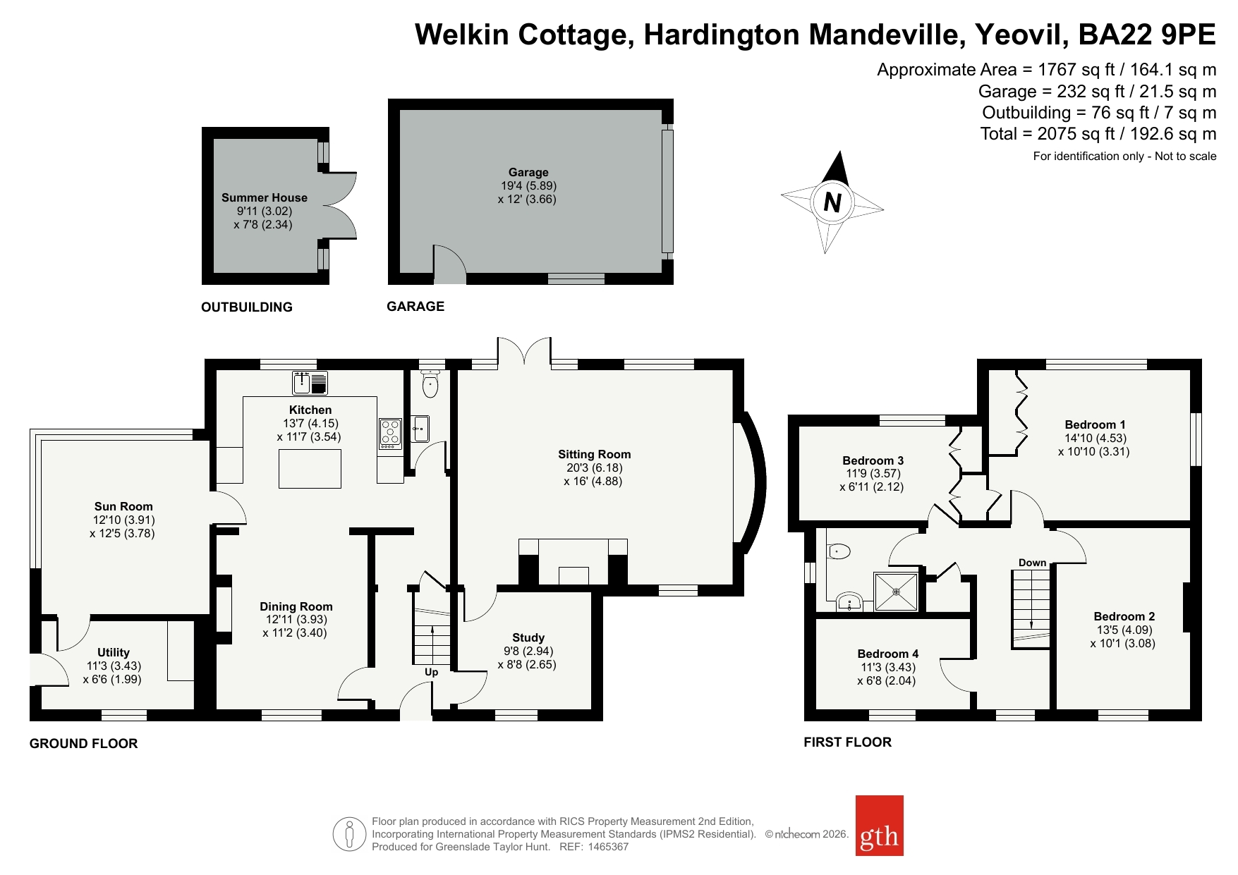 Welkin Cottage,, Hardington Mandeville, Somerset floorplan