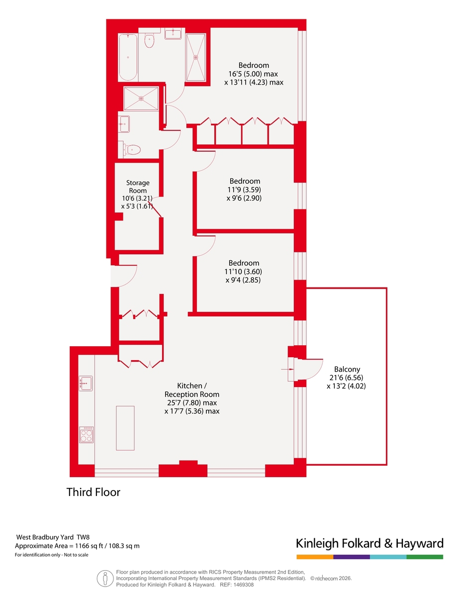 Apartment 94, Lewis House, 1, West Bradbury Yard, London floorplan