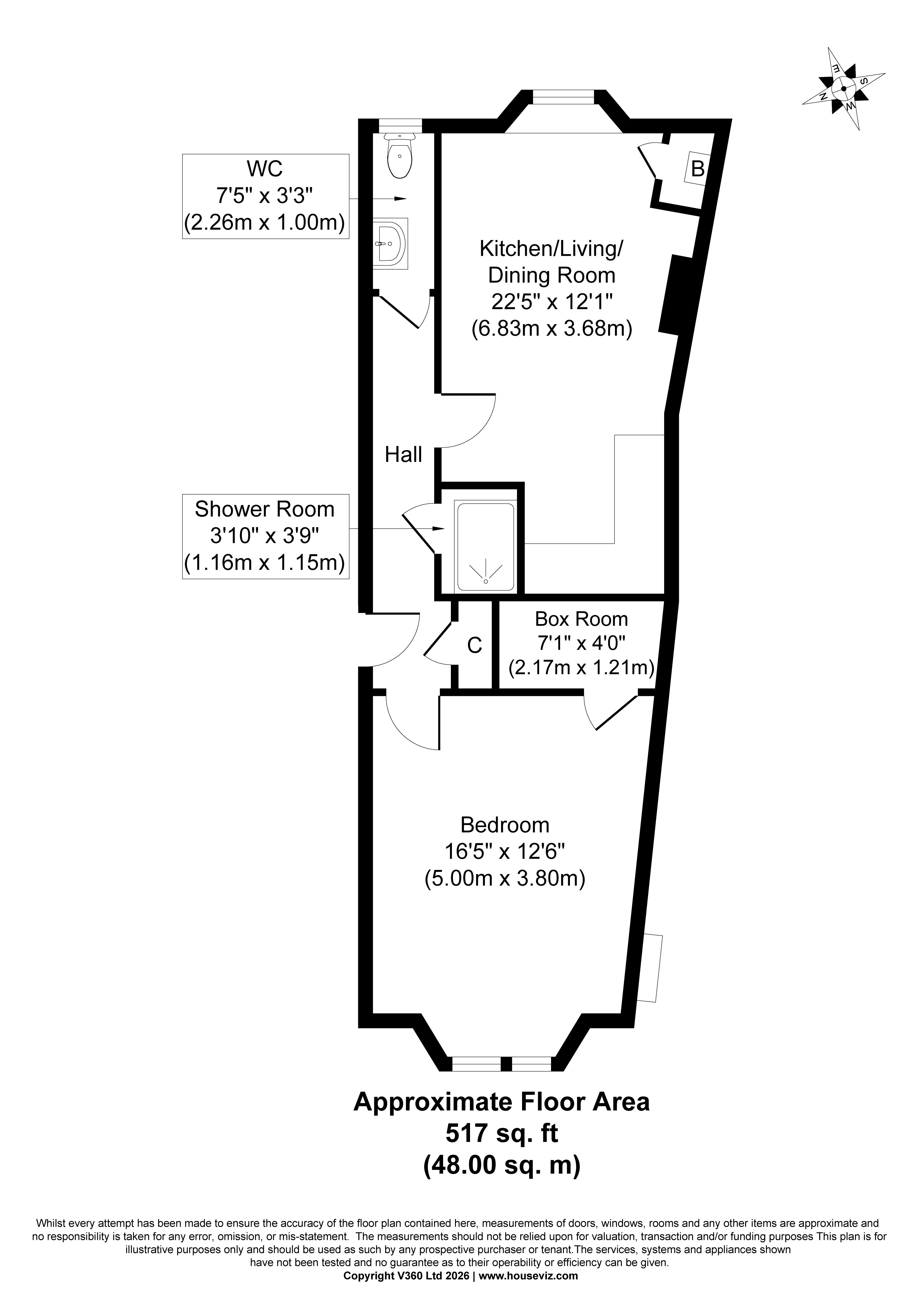 7 (GF1) , Milton Street, Abbeyhill, Edinburgh floorplan