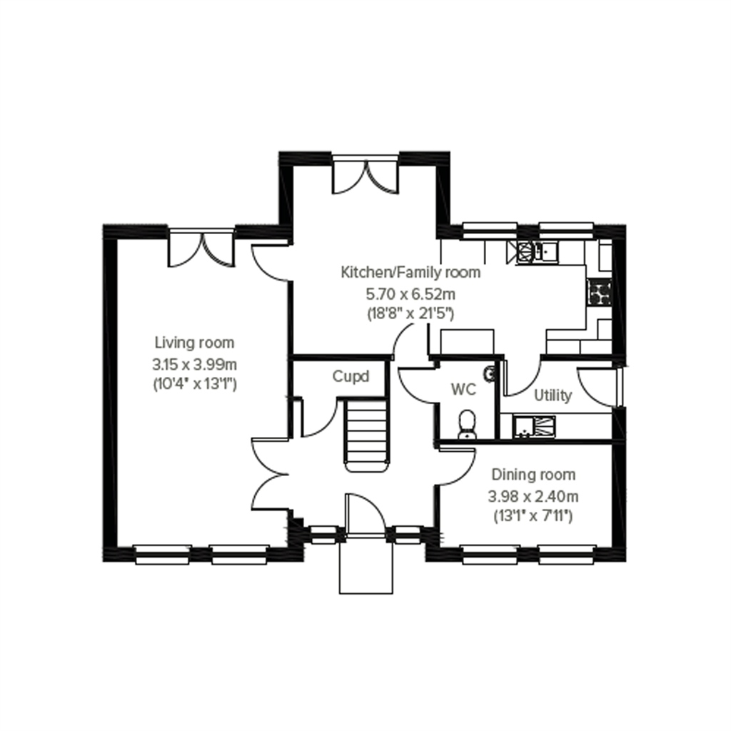 New home, 5 bed detached house for sale in "The Bowmore" at "The