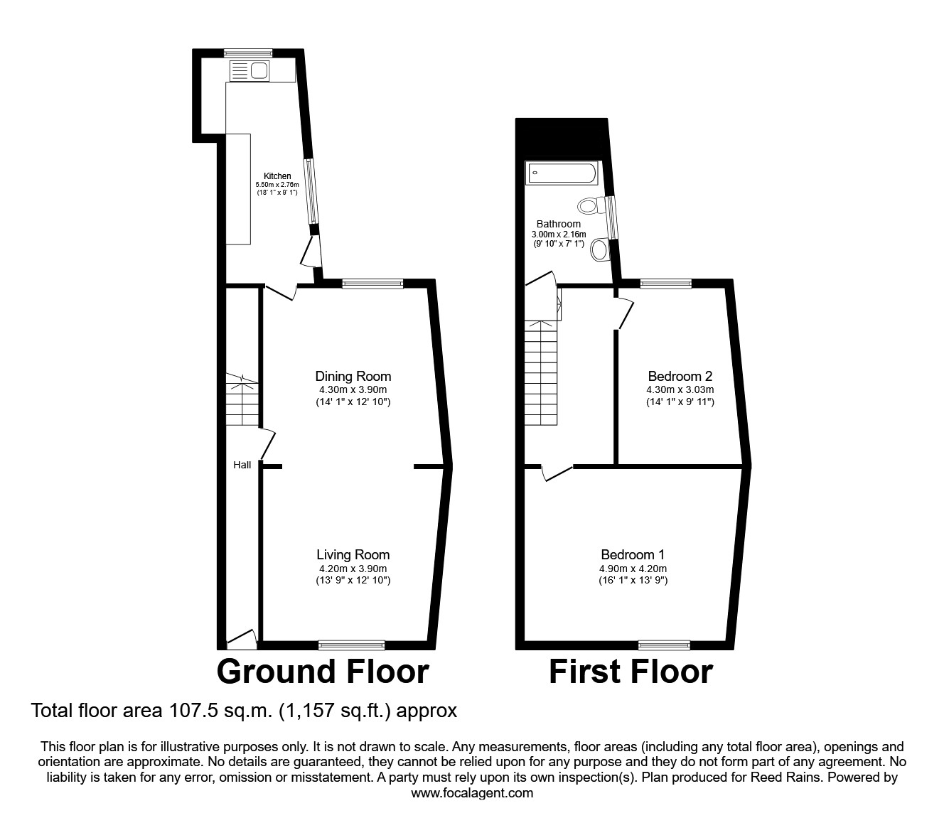 Farnworth Street, Widnes, Cheshire WA8, 2 bedroom terraced house for