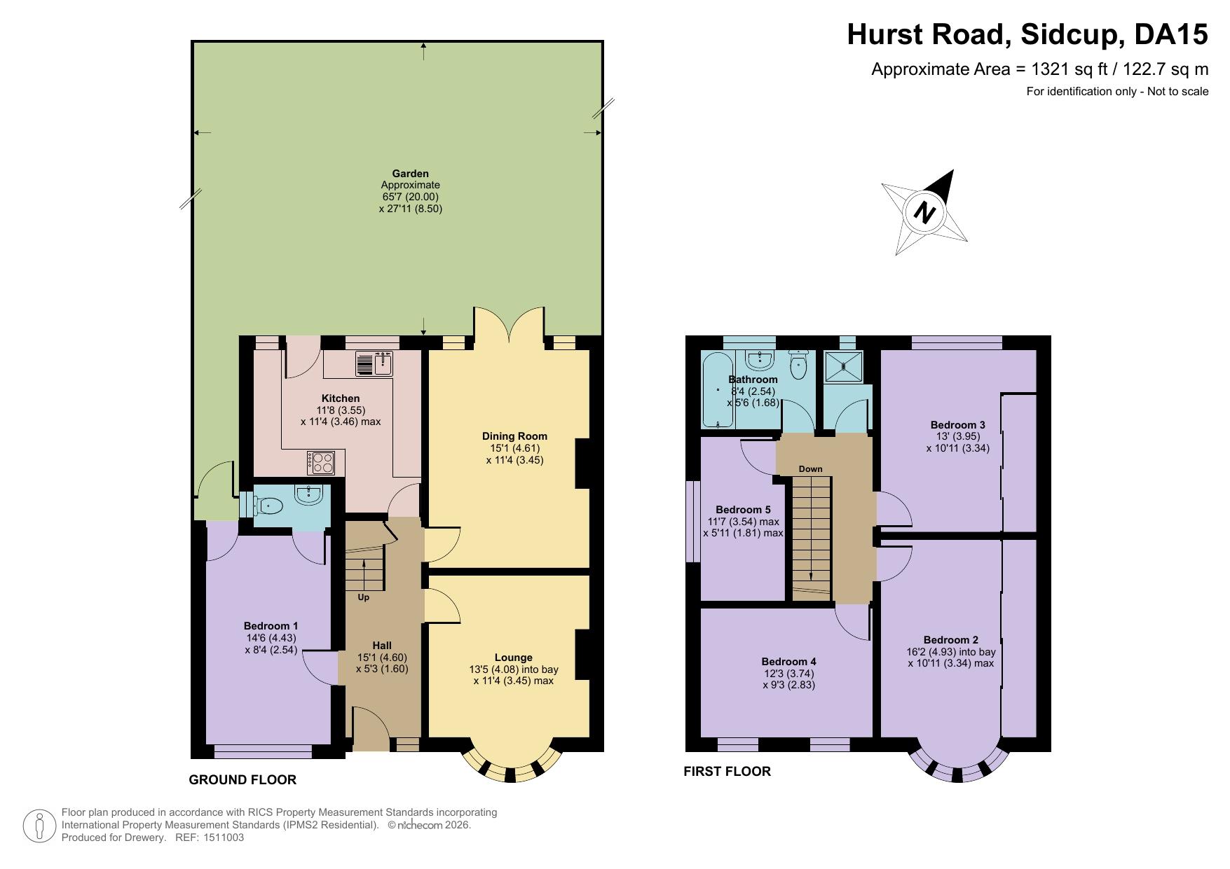 185, Hurst Road, Sidcup floorplan