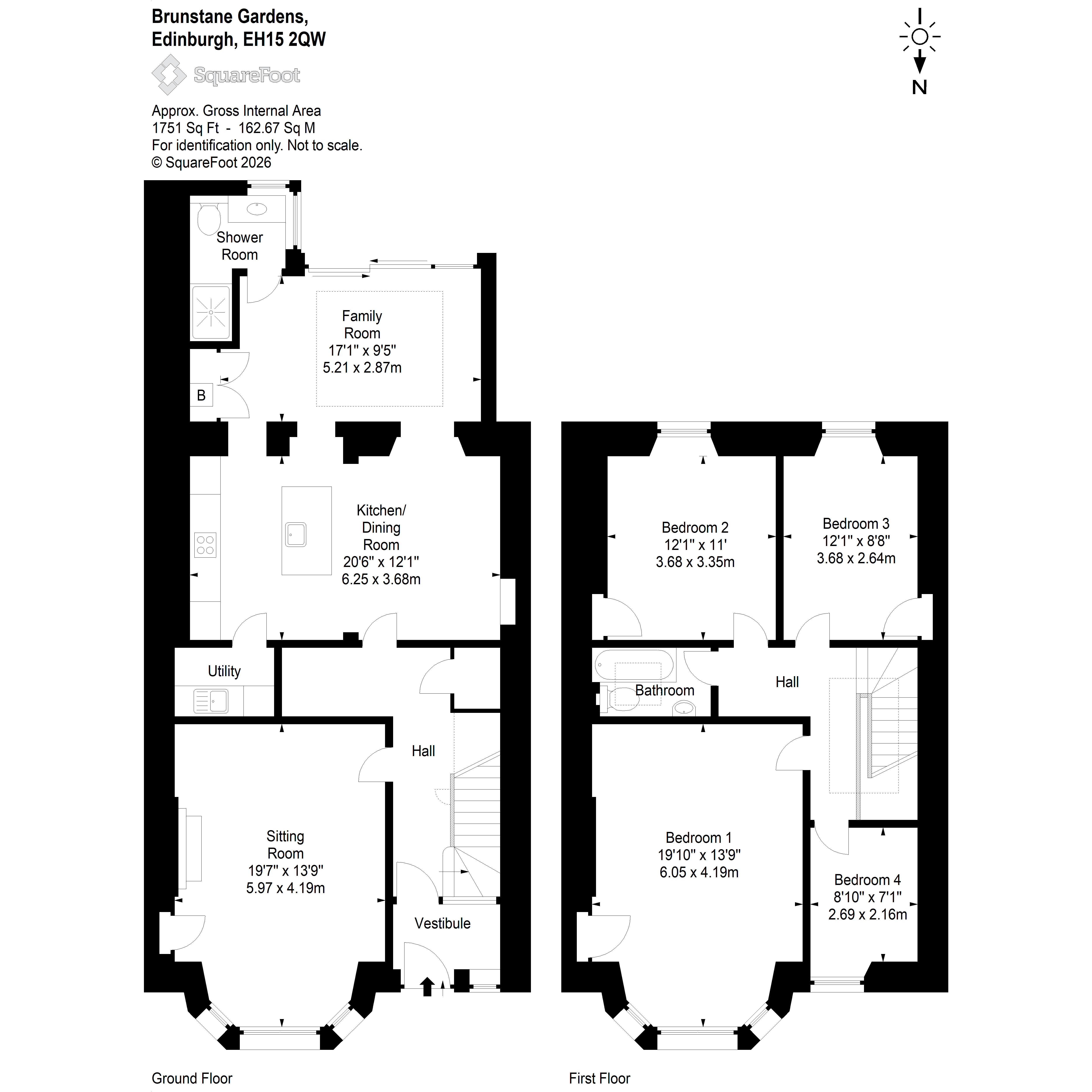 3, Brunstane Gardens, EDINBURGH floorplan