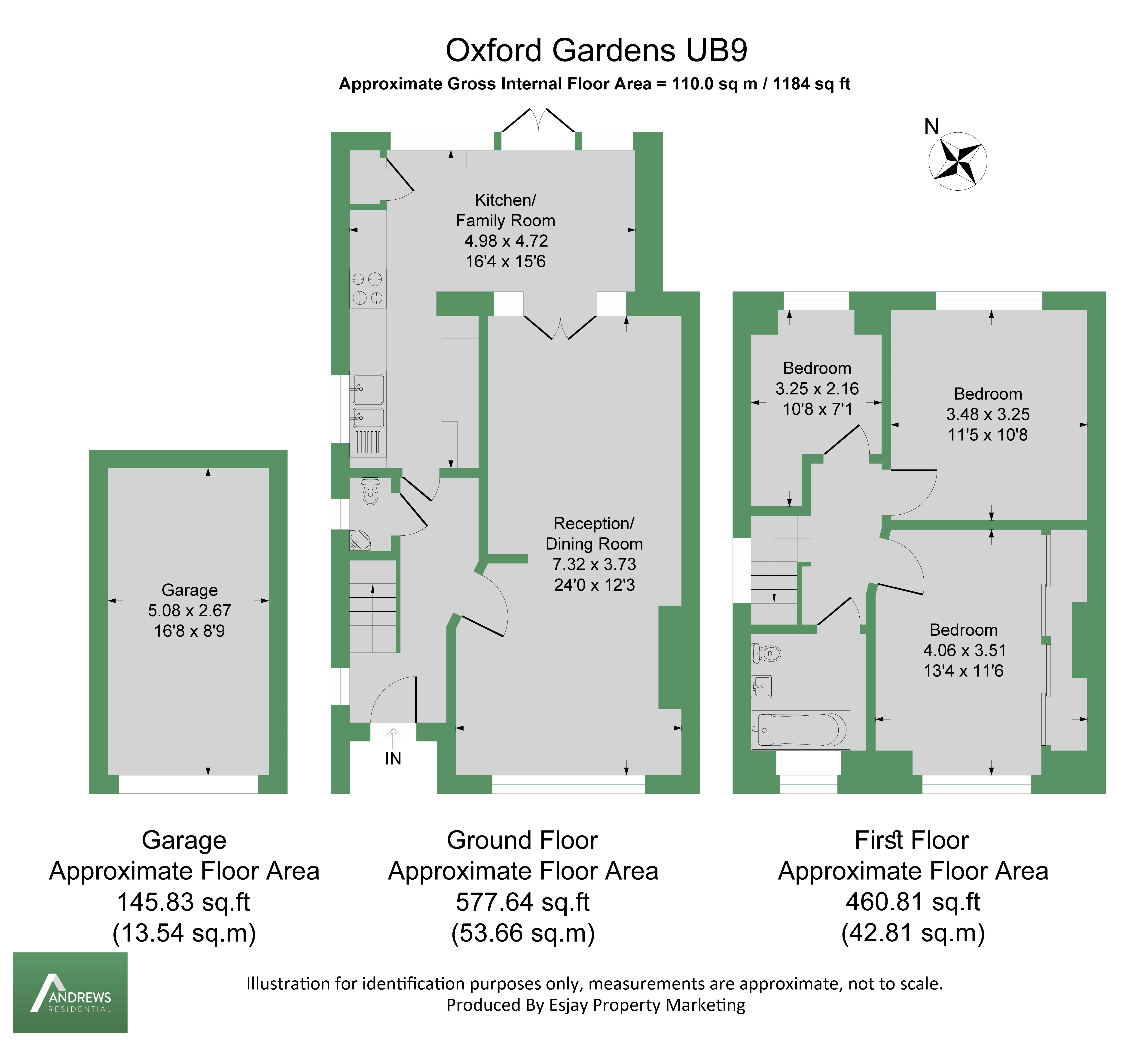 27, Oxford Gardens, Uxbridge floorplan