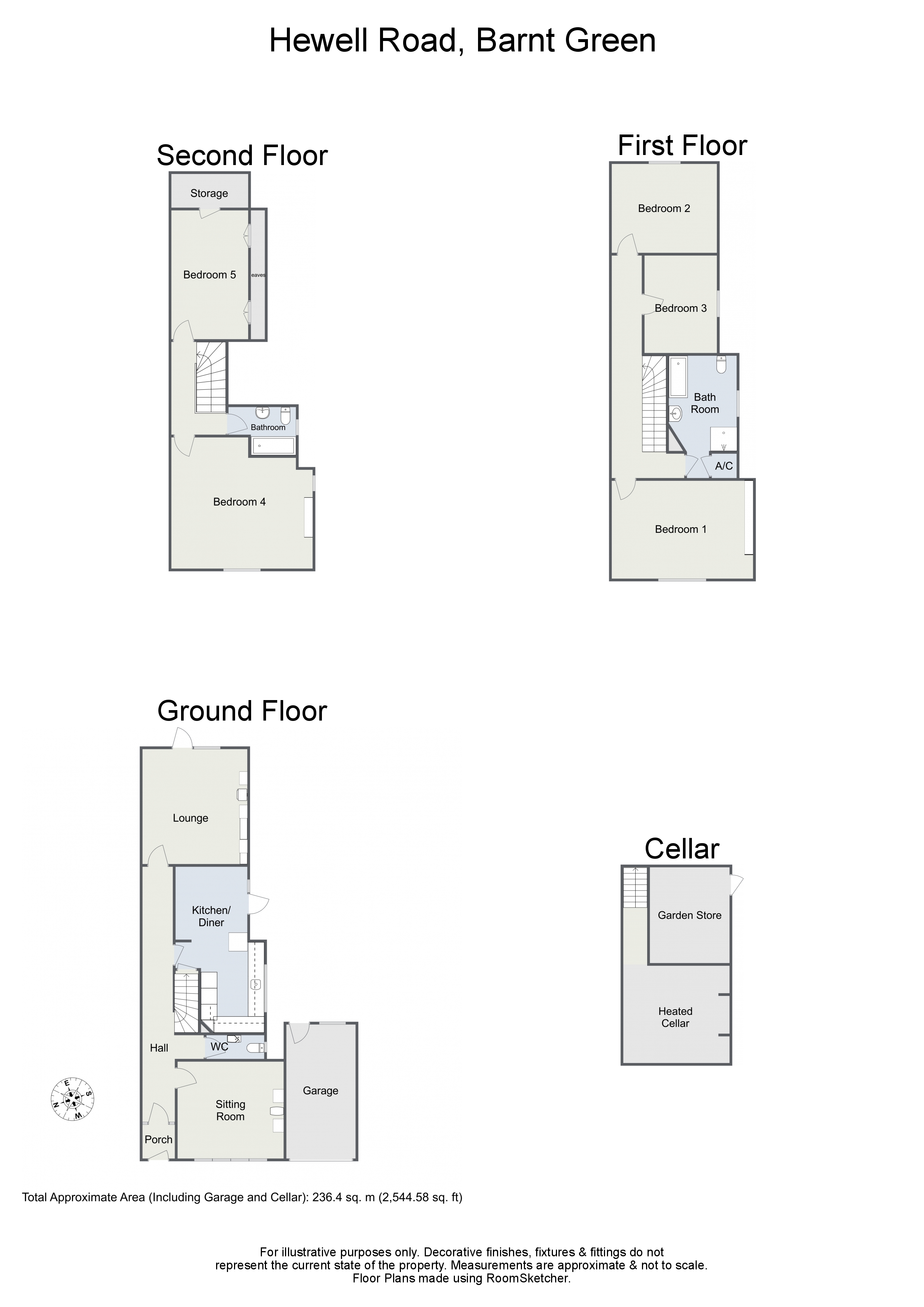 5 bed semidetached house for sale in Hewell Place, Hewell Road, Barnt