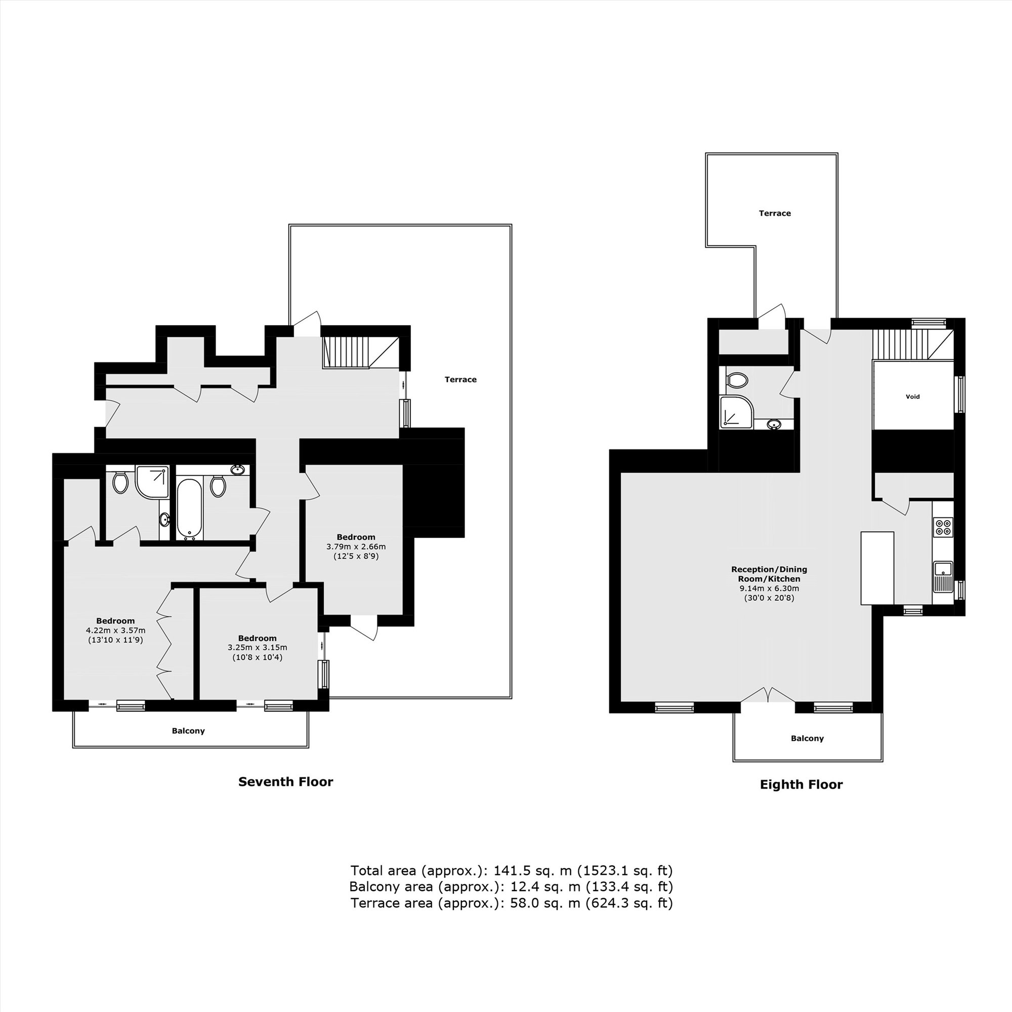 Flat 706, Faraday Lodge, Renaissance Walk, London floorplan