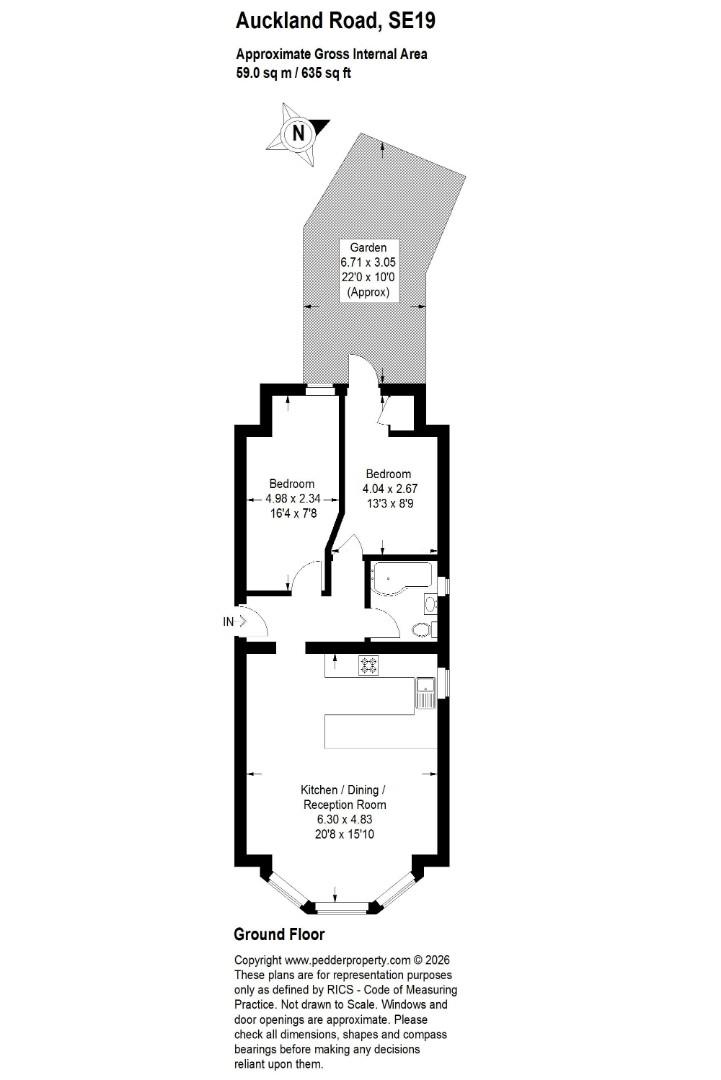 2 Woodcote House, 141, Auckland Road, London floorplan