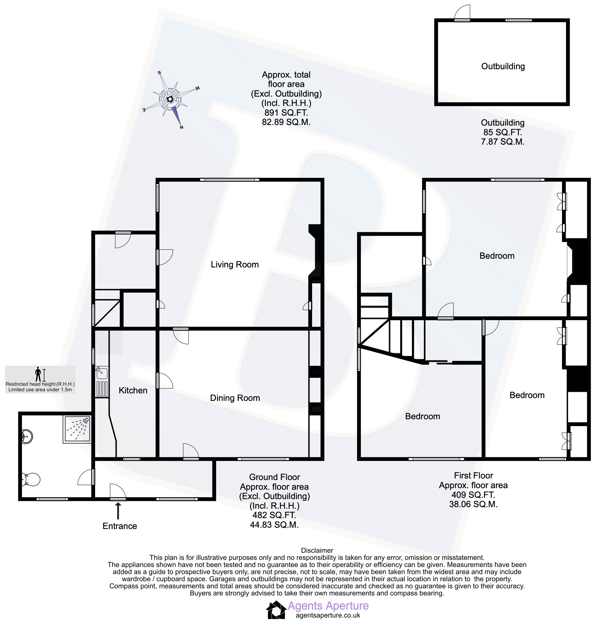 1 Church Cottages,, Church Road, Ongar floorplan