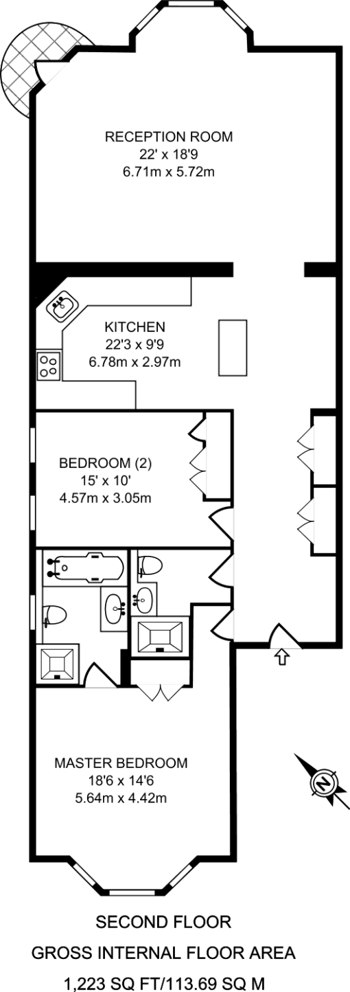 2 Bedrooms Flat to rent in Pont Street, London SW1X