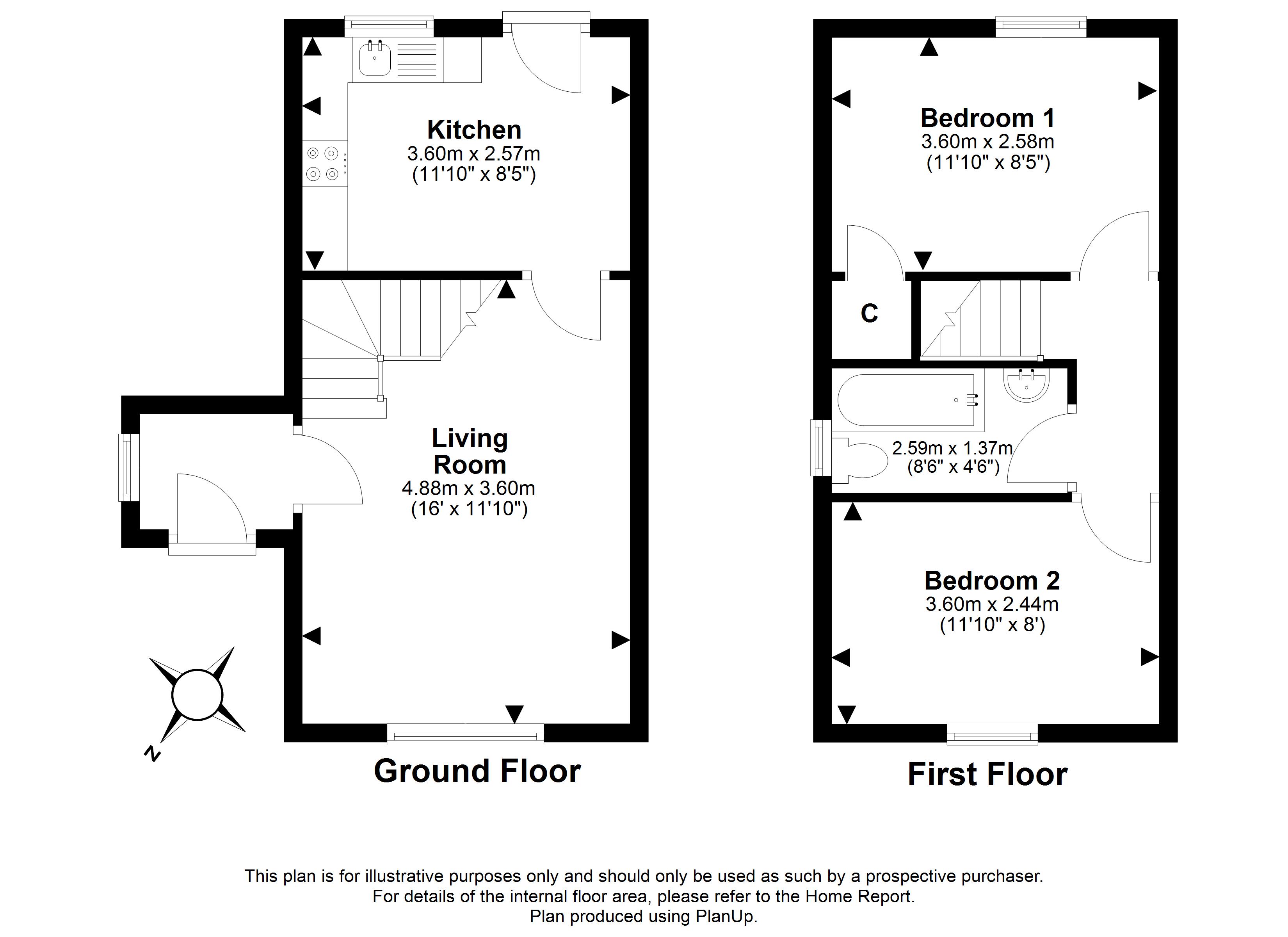 32, Monktonhall Place, Musselburgh floorplan