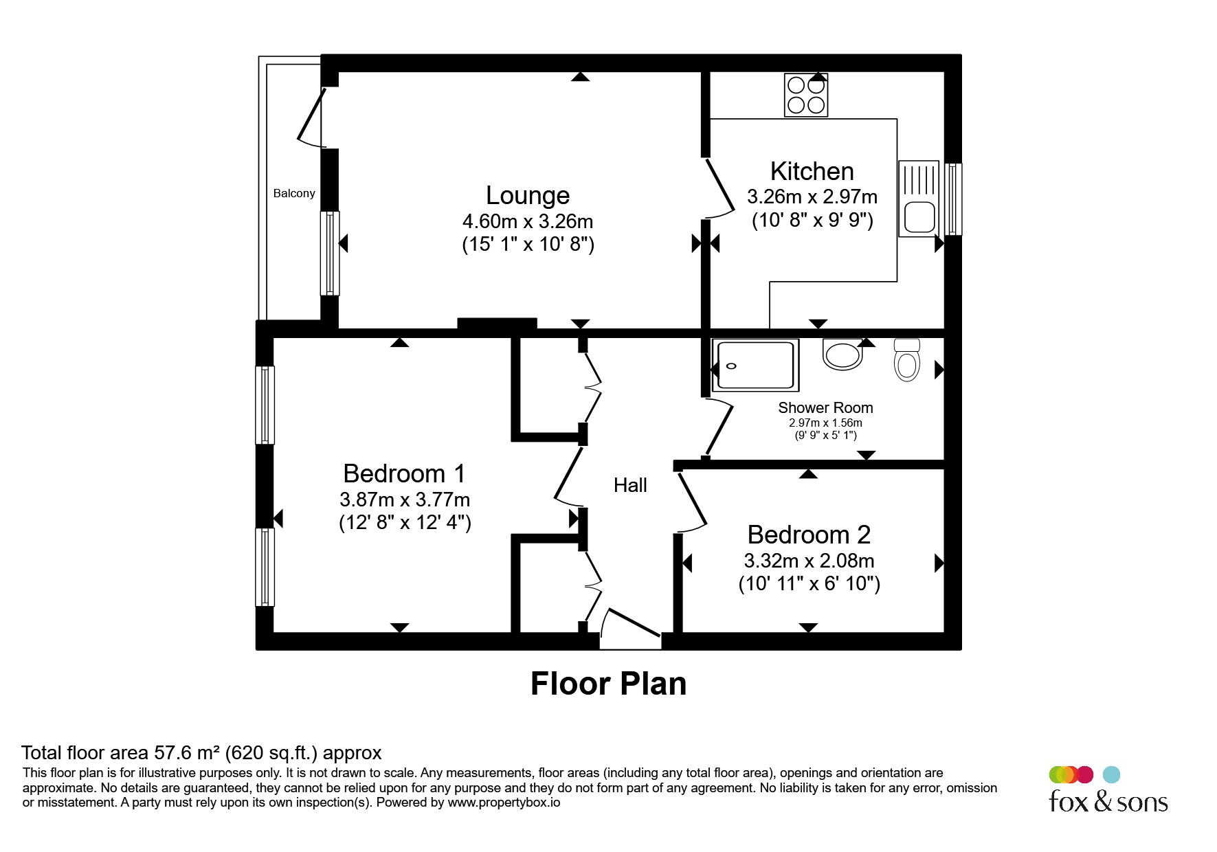 Flat 11, Kerry Court, 4, Westerham Road, Eastbourne floorplan