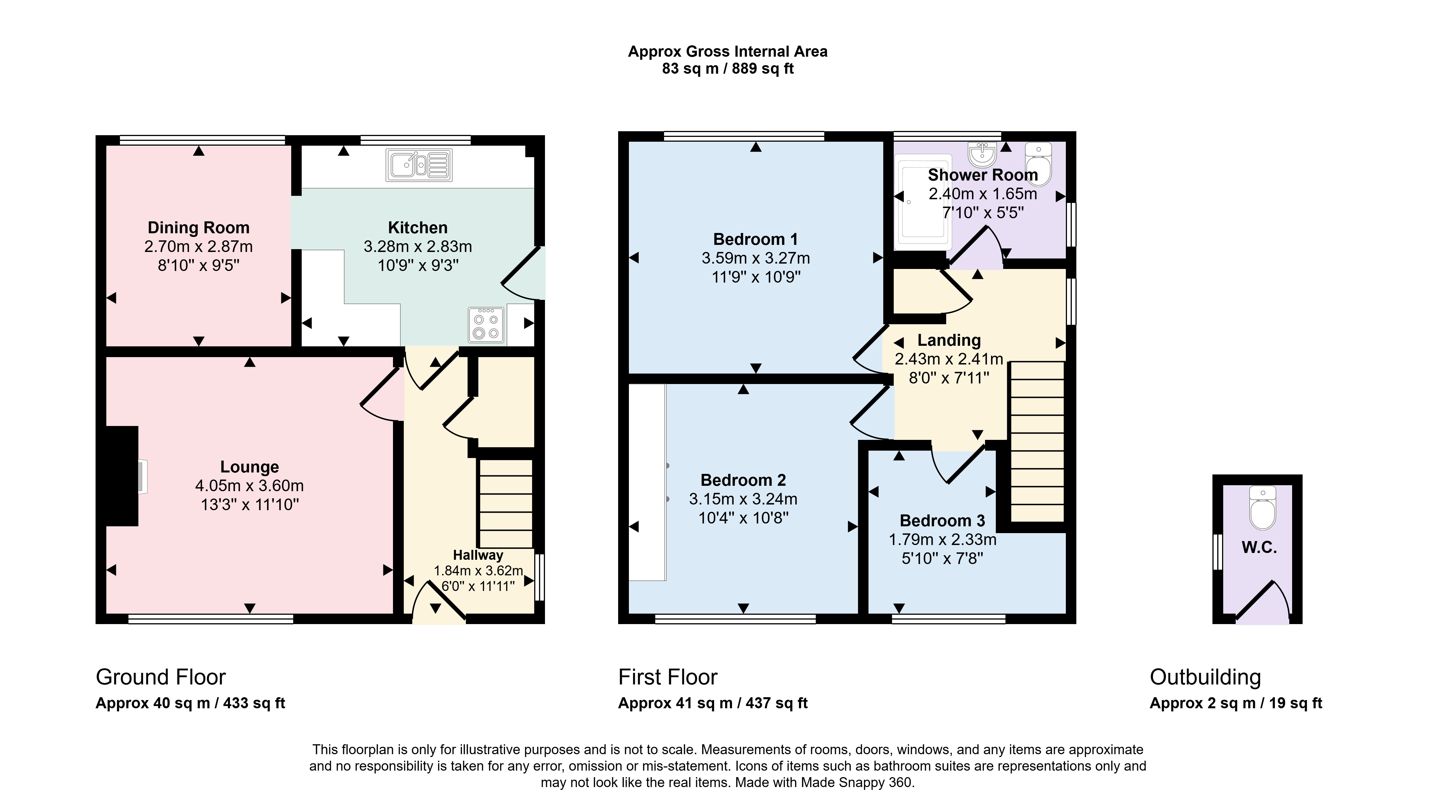 Trilwm, Kidwelly floorplan