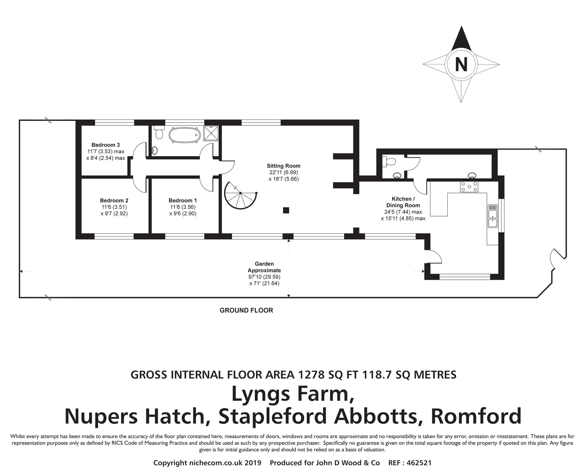 3 Bedrooms Barn conversion to rent in Nupers Hatch, Stapleford Abbotts, Romford RM4