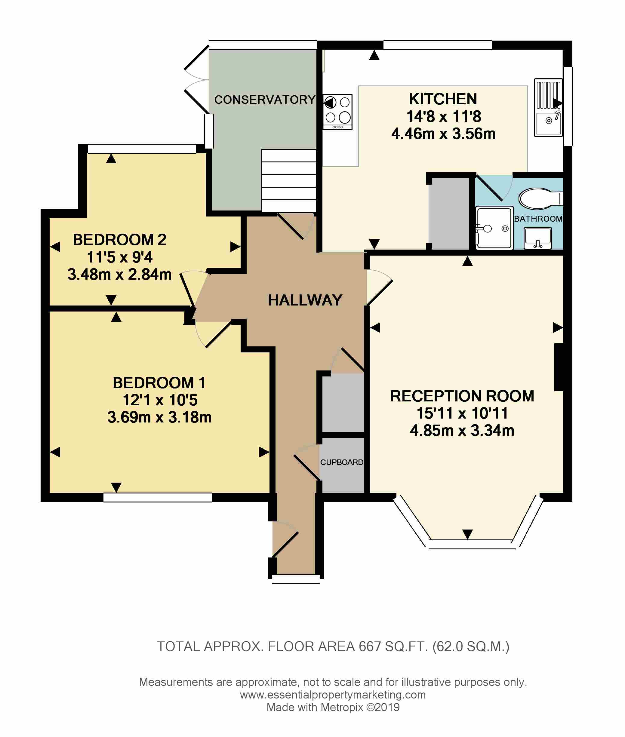 2 Bedrooms Maisonette for sale in 44 Downs Court Road, Purley, Surrey CR8