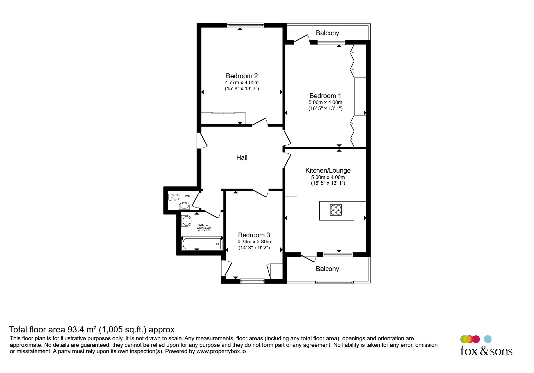 Flat 17, Barclay Mansions, St. Valerie Road, BOURNEMOUTH floorplan