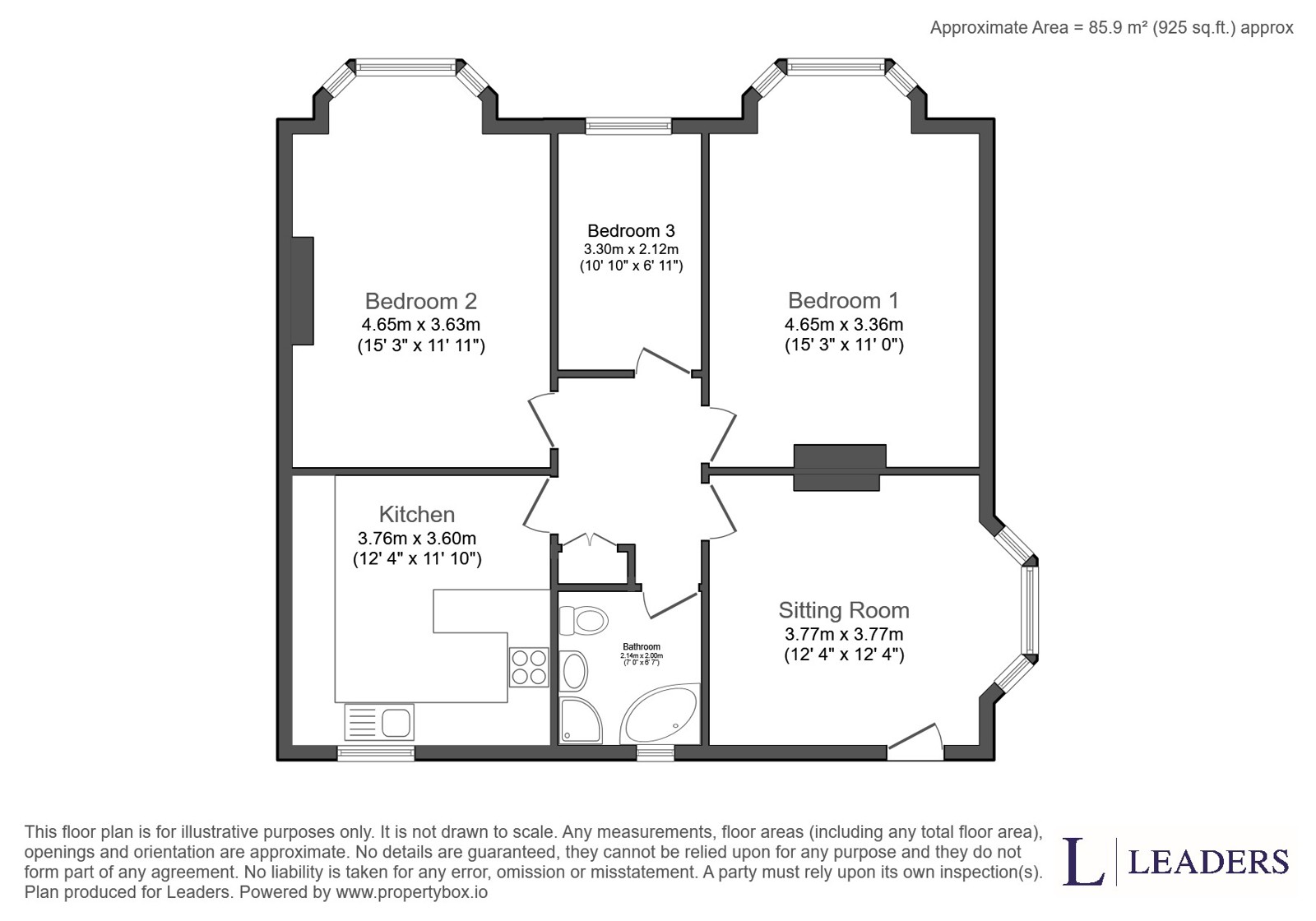 Flat 2, Waverley Court, 1, Waverley Grove, Hampshire floorplan
