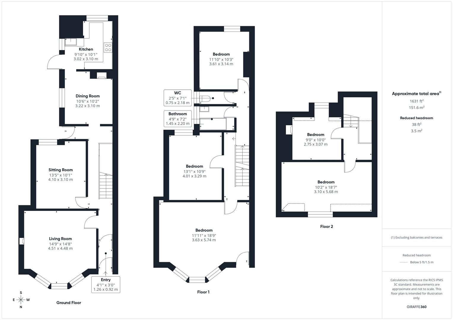 1, Clift House Road, Bristol floorplan
