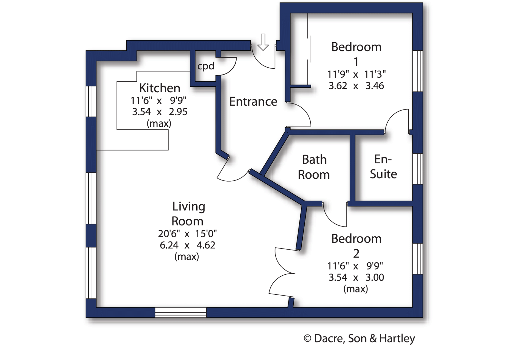 Old Mill Lane, Clifford, Wetherby LS23, 2 bedroom flat for sale