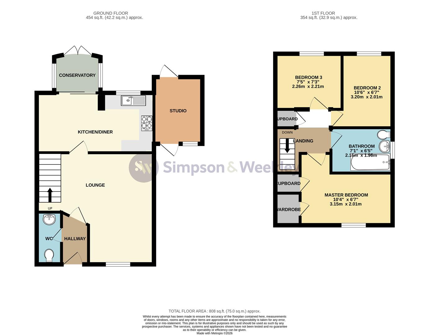 12, Butterfields, Wellingborough floorplan