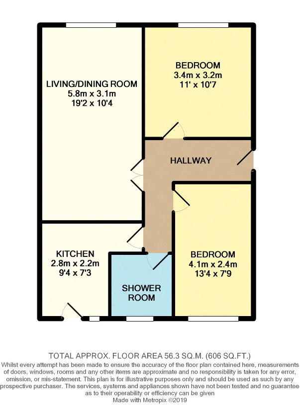 46C, Wayne Road, Poole floorplan