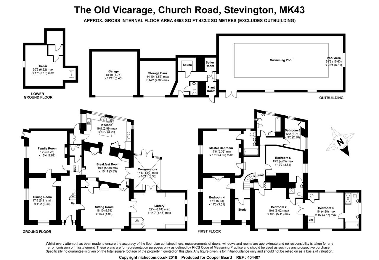 6 Bedrooms Detached house for sale in The Old Vicarage, Church Road, Stevington MK43