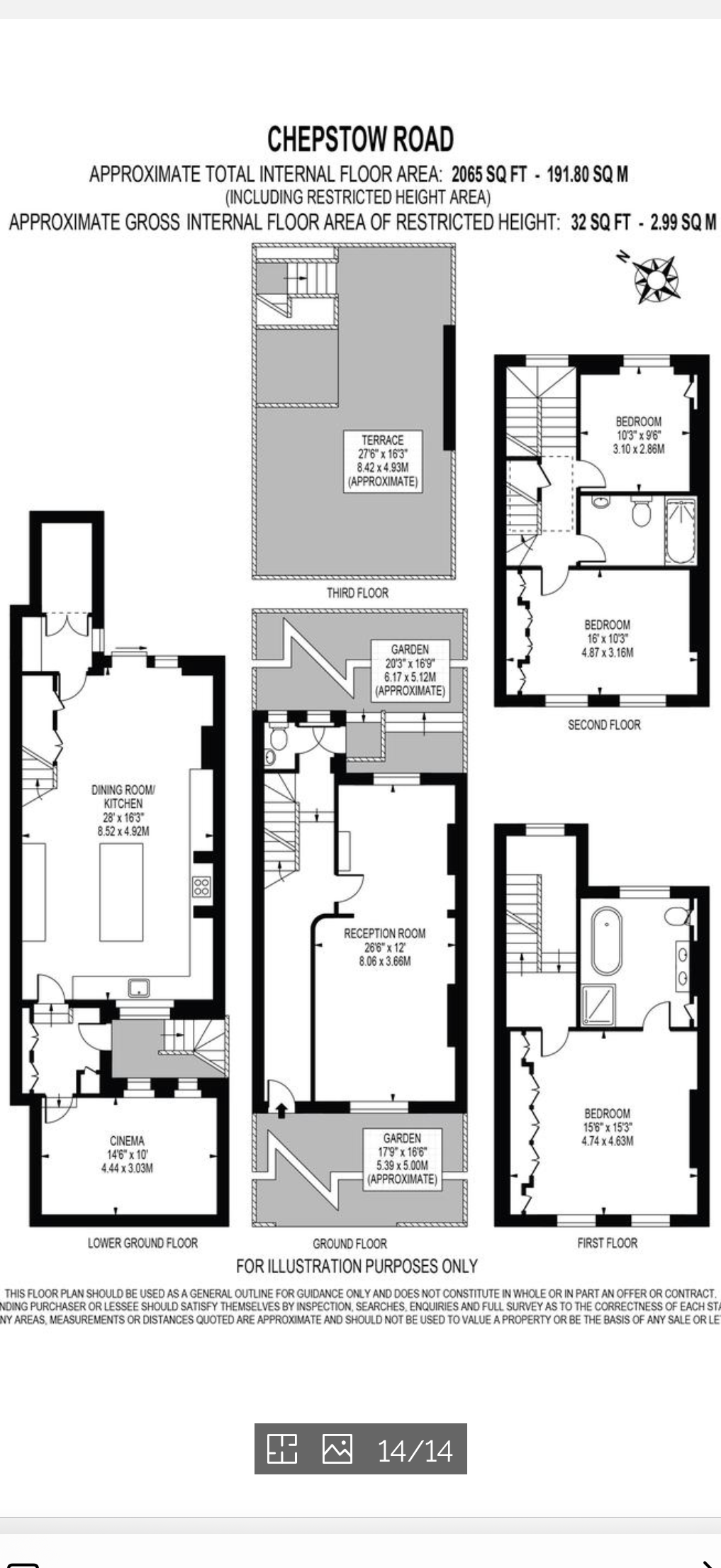 56, Chepstow Road floorplan